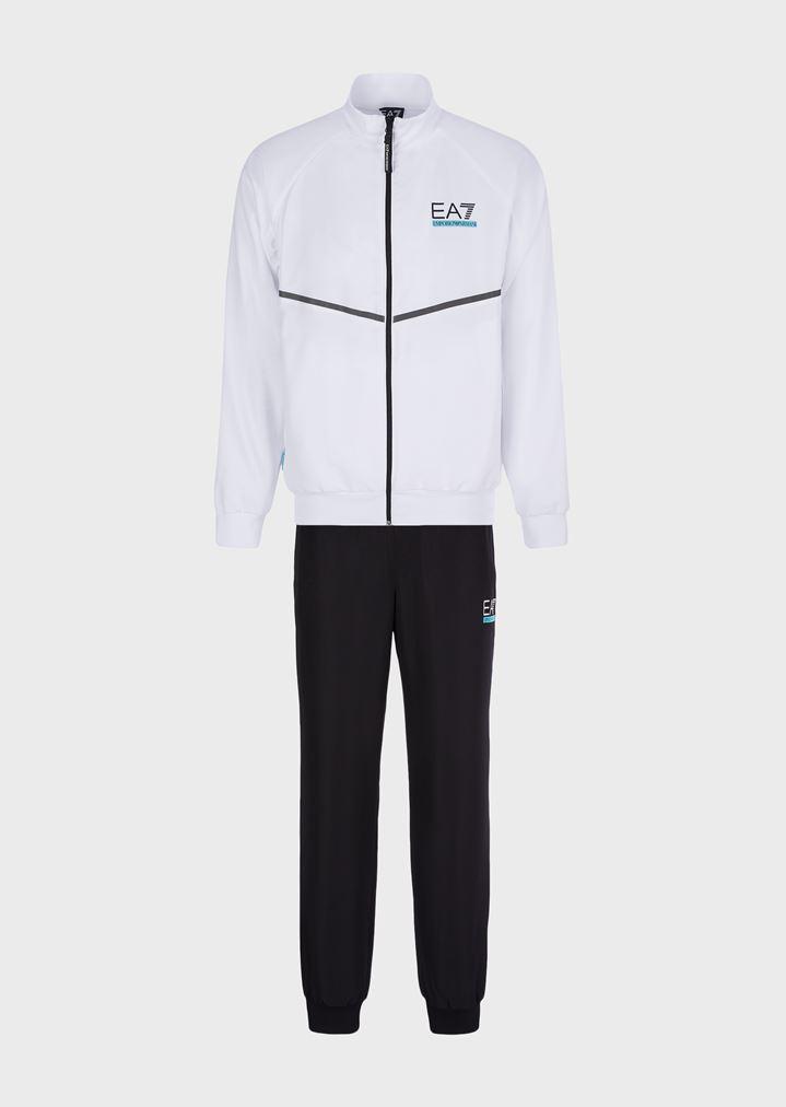 Tuta in tessuto tecnico Natural Ventus 7 da Uomo di Emporio Armani in  Bianco | Lyst