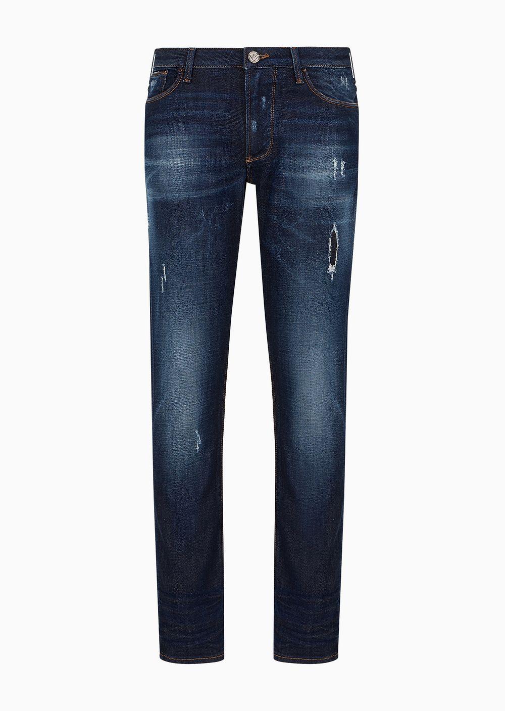 Emporio Armani J06 Made In Italy Slim fit Denim Jeans in Blue for Men Lyst