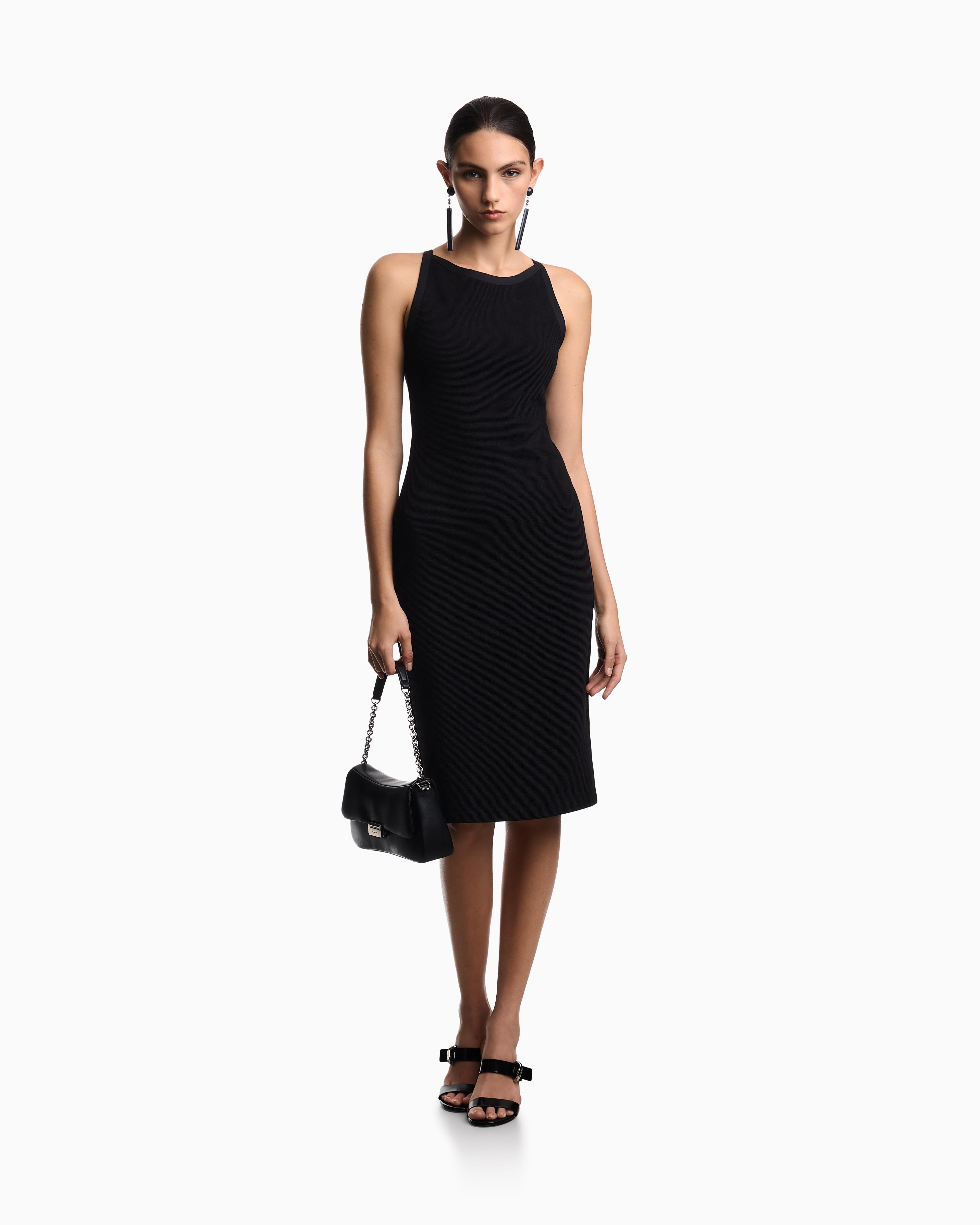 Emporio Armani Ottoman Jersey Sheath Dress in Black | Lyst Emporio Armani Ottoman Jersey Sheath Dress in Black | Lyst