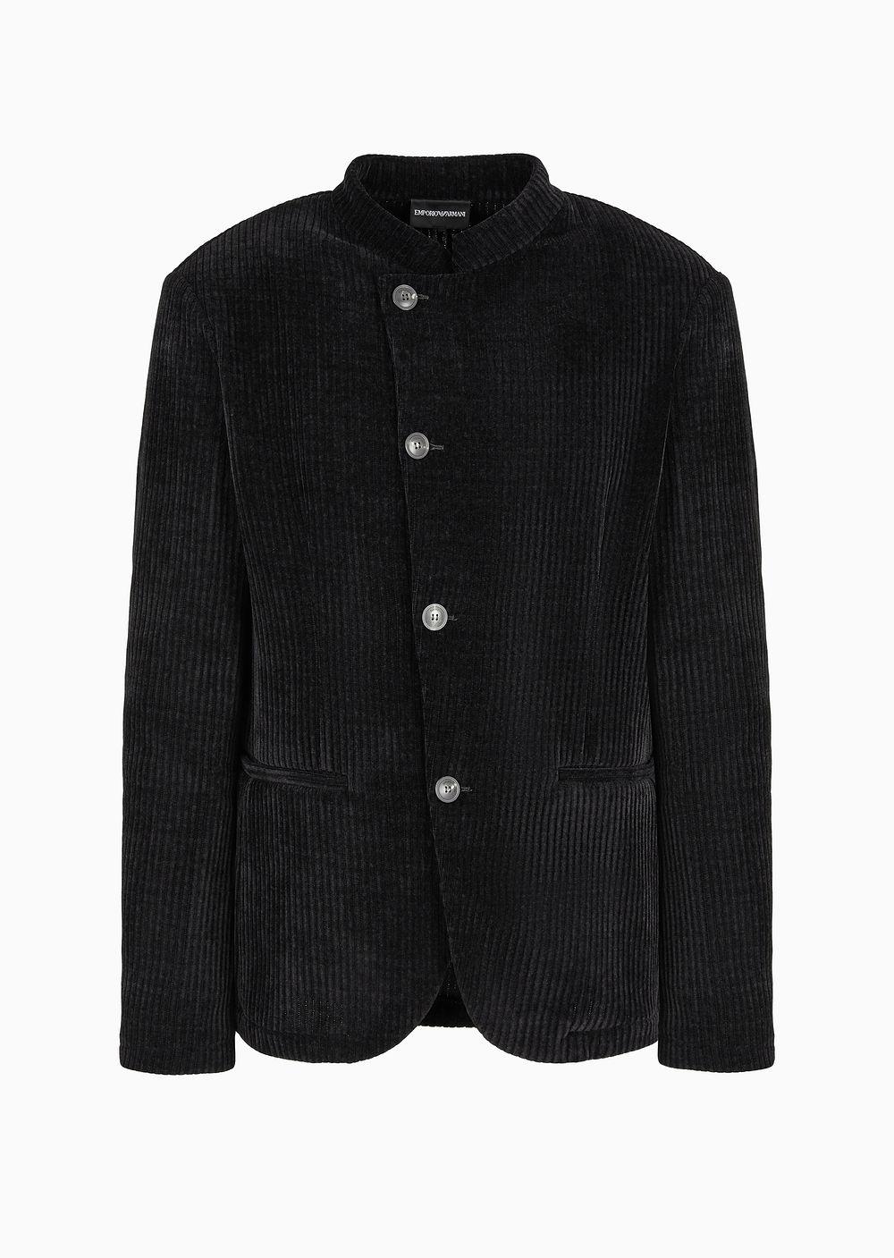 Emporio armani velvet jacket hotsell