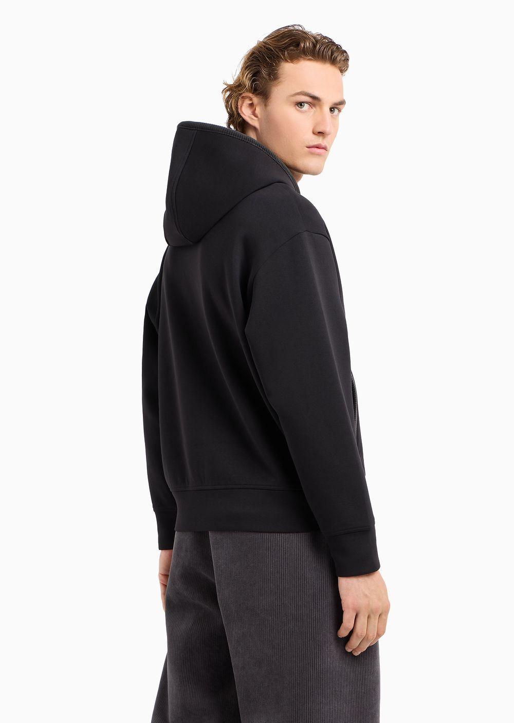 Armani velour hoodie deals