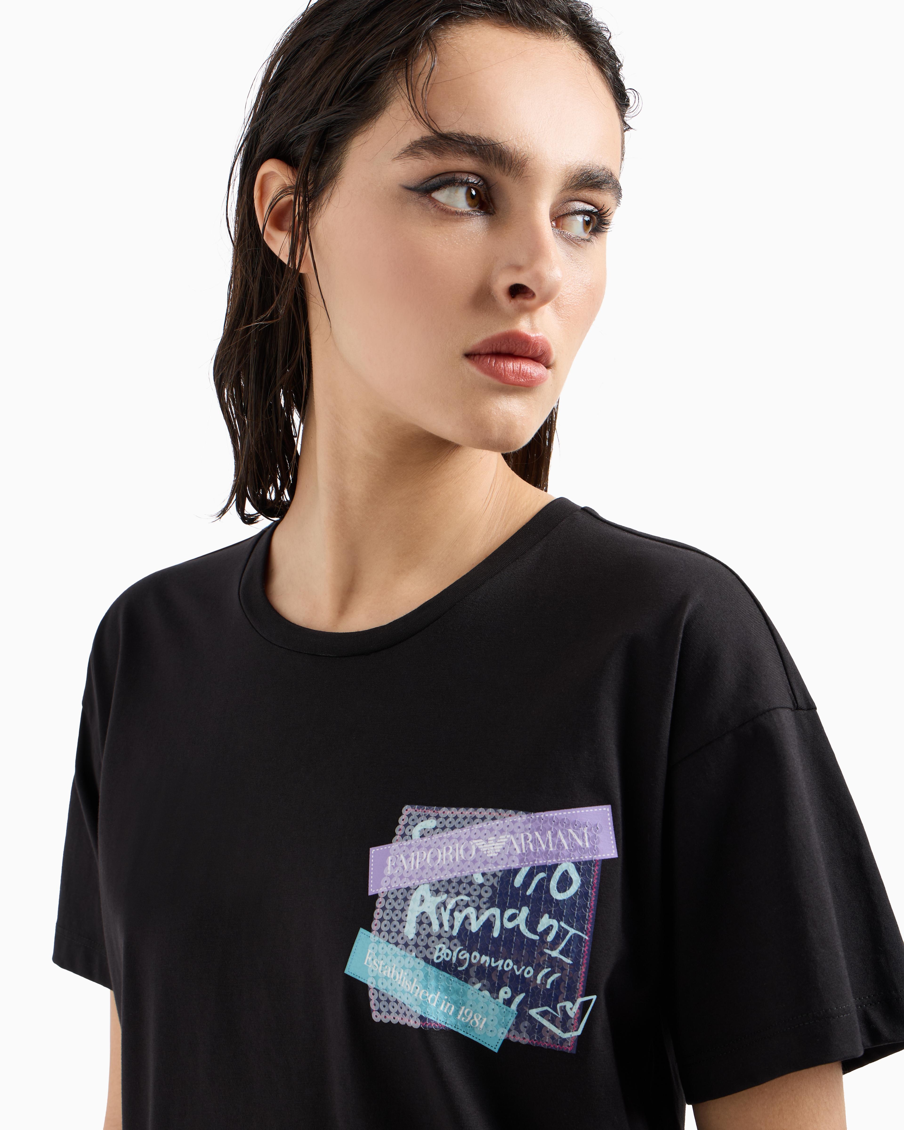 Armani shirt dames glitter hotsell