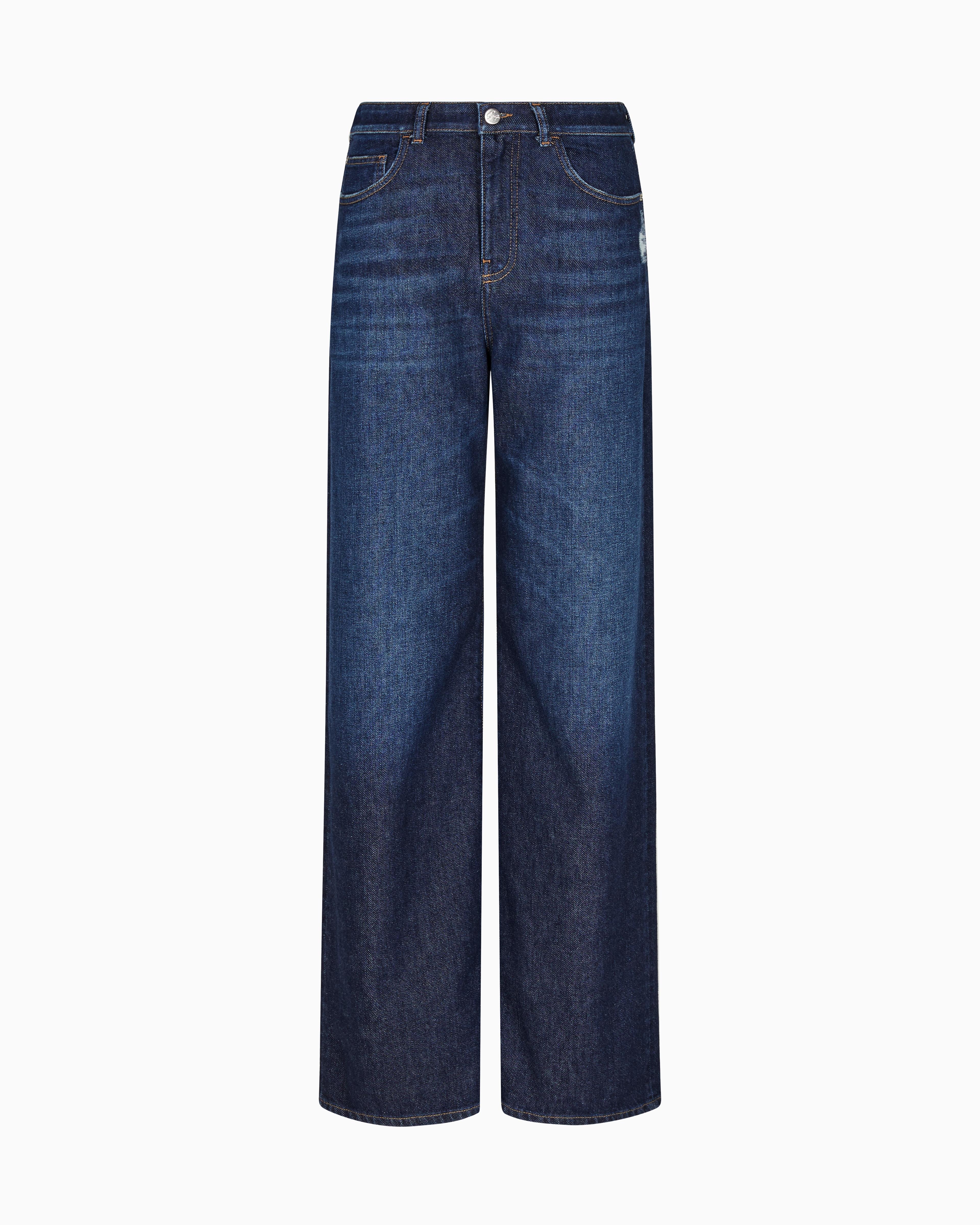 Emporio Armani Wide-leg jeans for Women | Online Sale up to