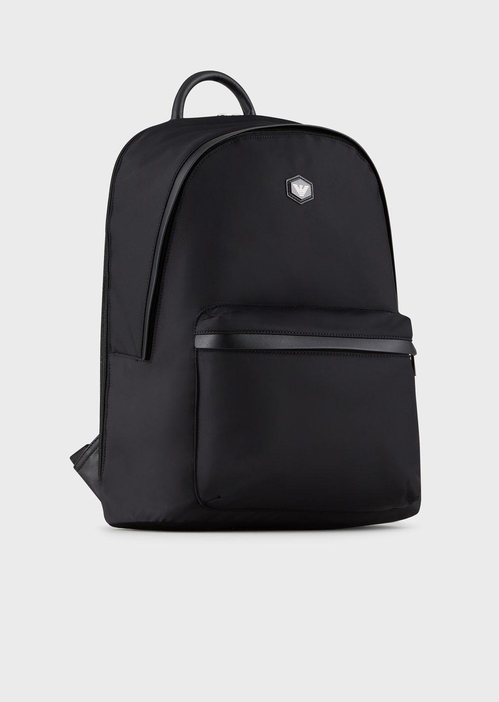 Zaino in similpelle con logo e charm | EMPORIO ARMANI Donna