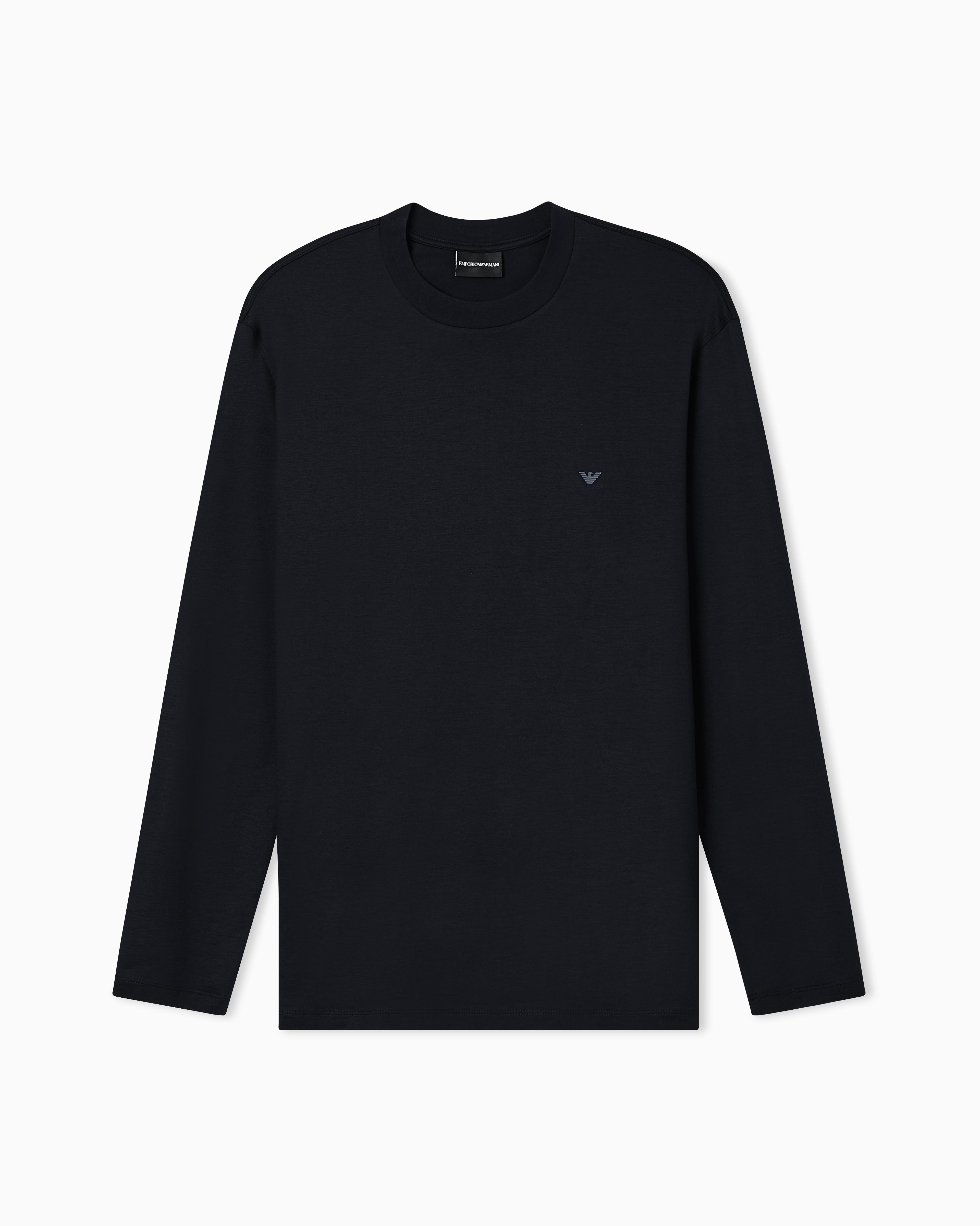 トップス EMPORIO ARMANI knit black made in Italy Emporio Armani Made in Italy Black Knit Sweater SZ 42/MED