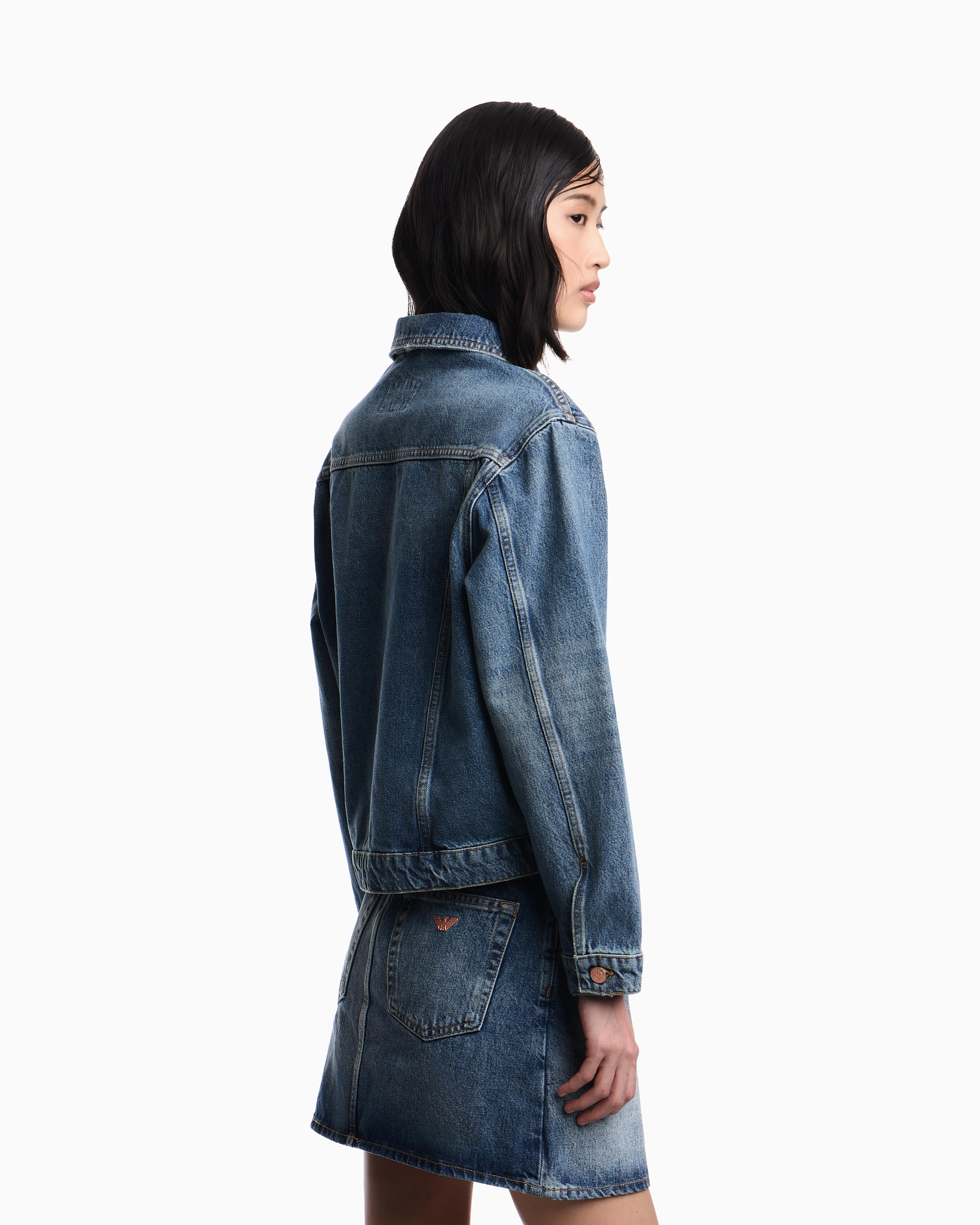Emporio Armani Armani Jeans Denim Jacket in Blue | Lyst