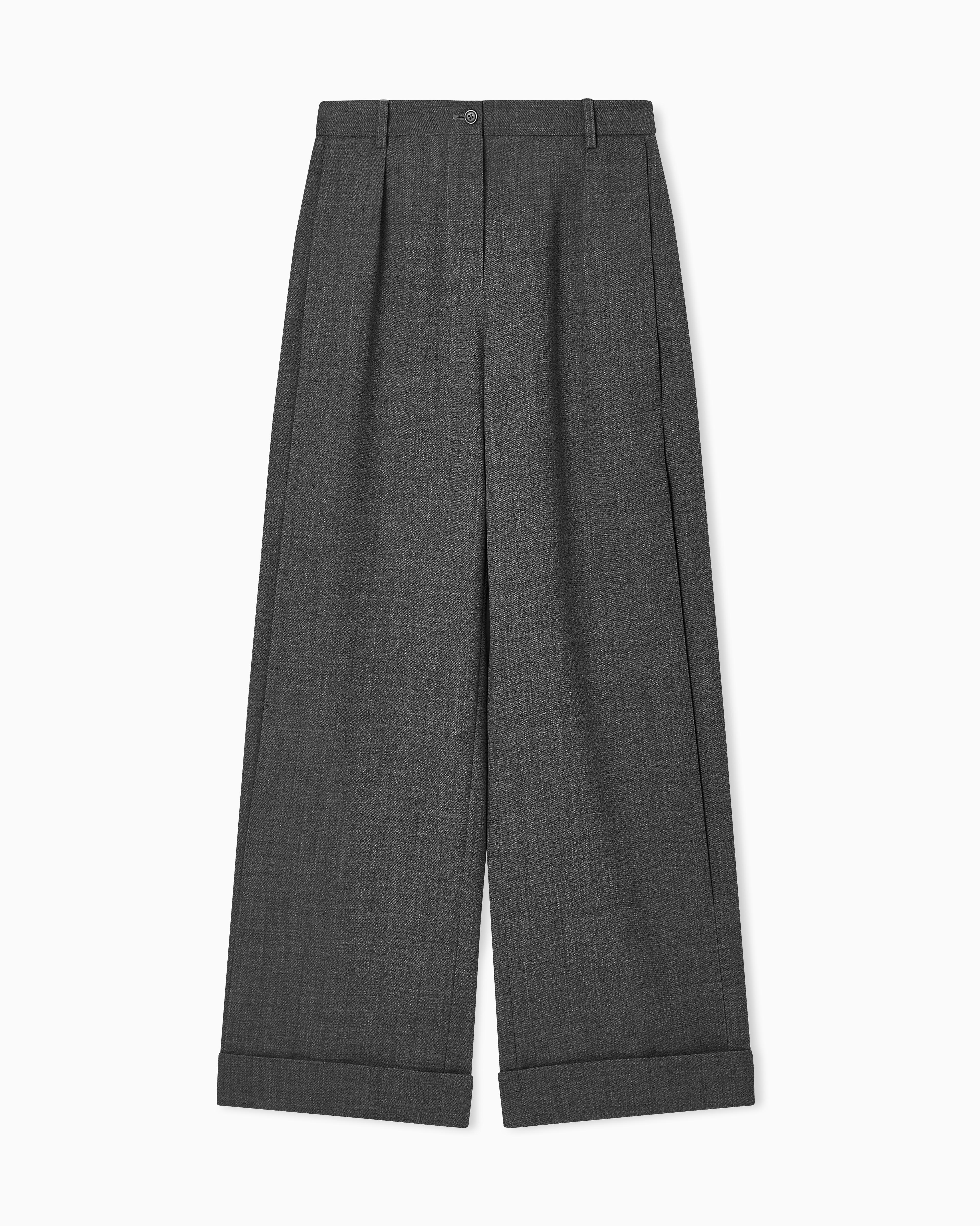 emporio armani baggy slacks グレー EMPORIO ARMANI GREY JOGGING TROUSERS – FerrarisBoutique