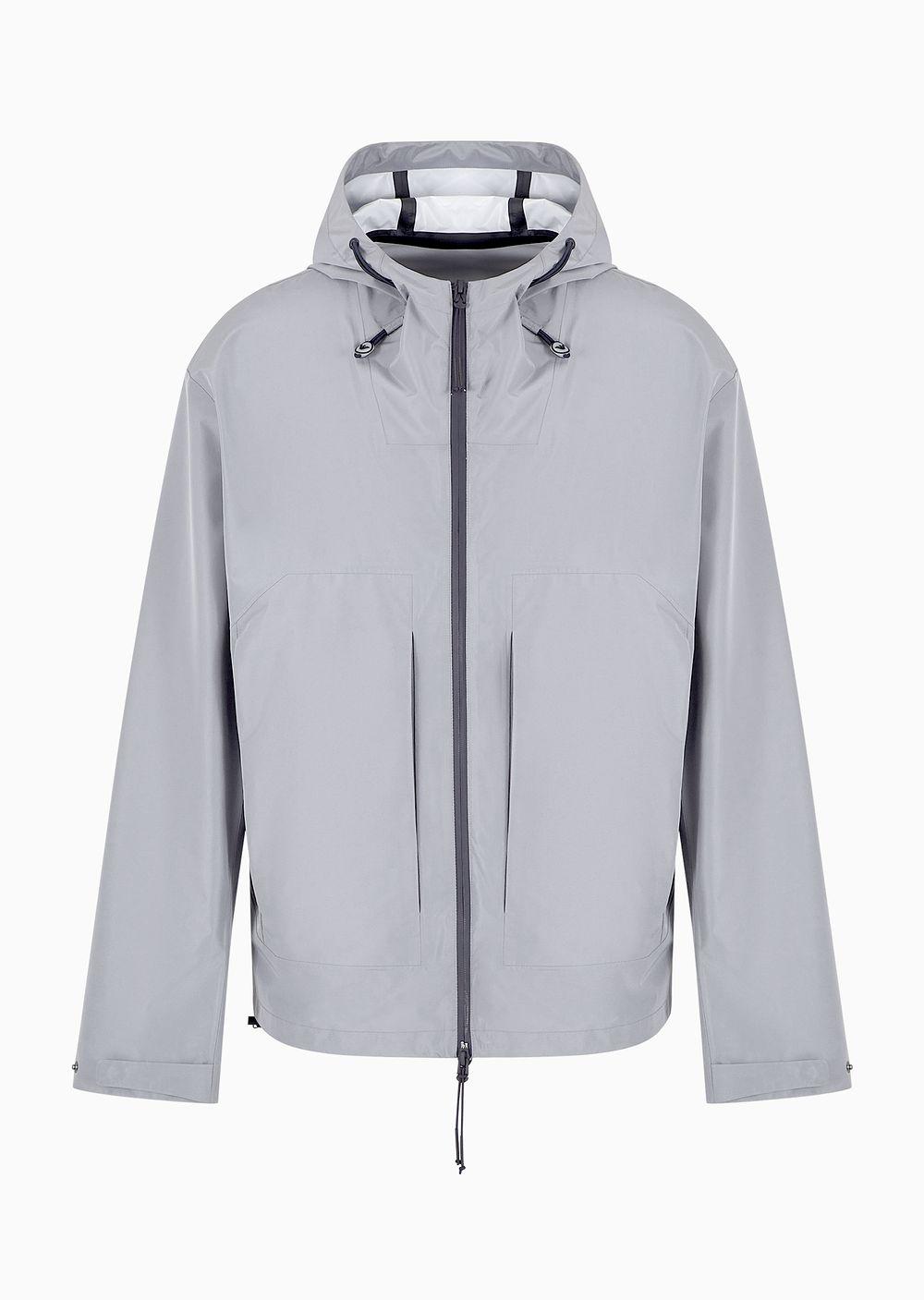 Emporio Armani Travel Essentials Water repellent Nylon Hooded Blouson in Blue for Men Lyst