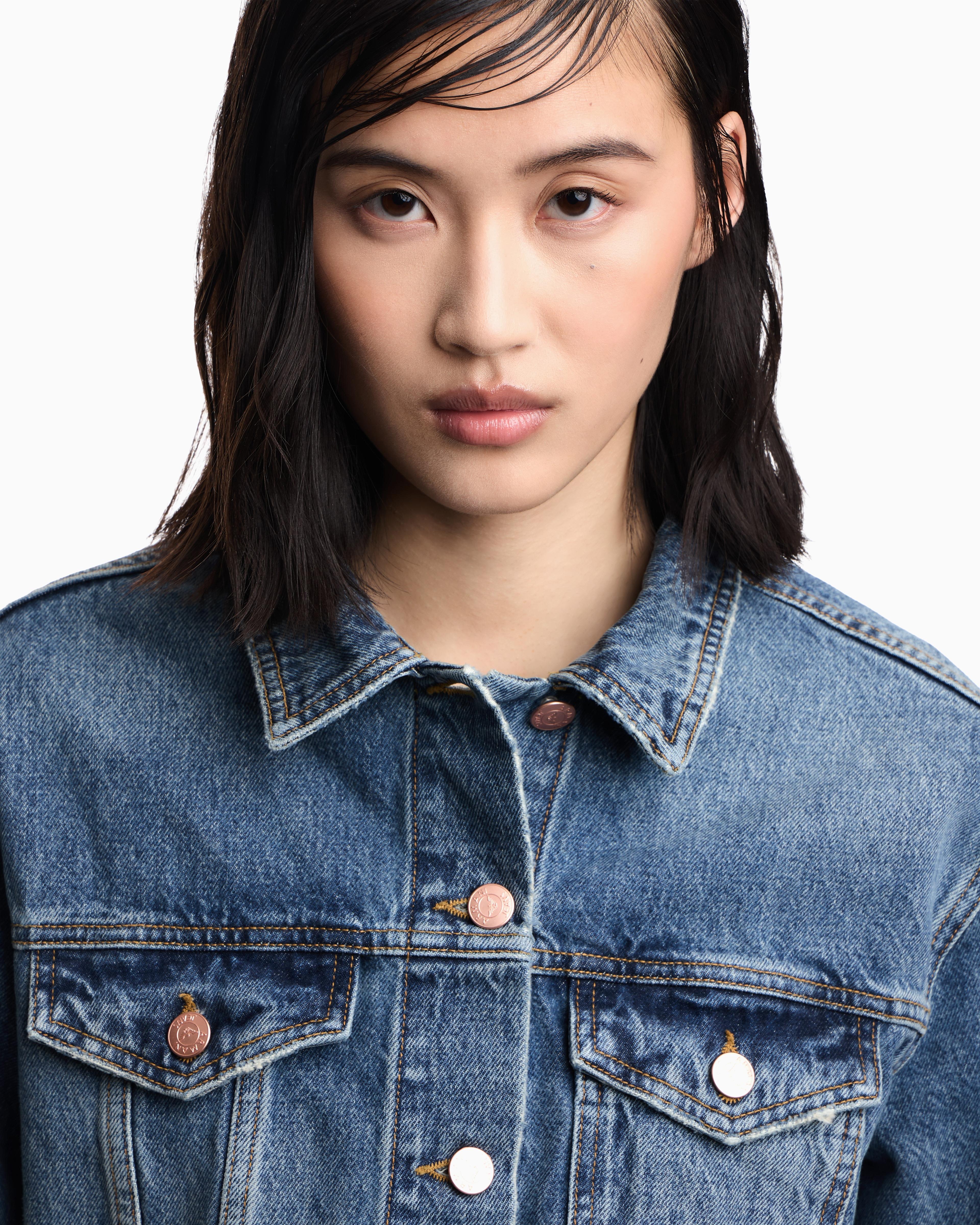 Emporio Armani Armani Jeans Denim Jacket in Blue | Lyst