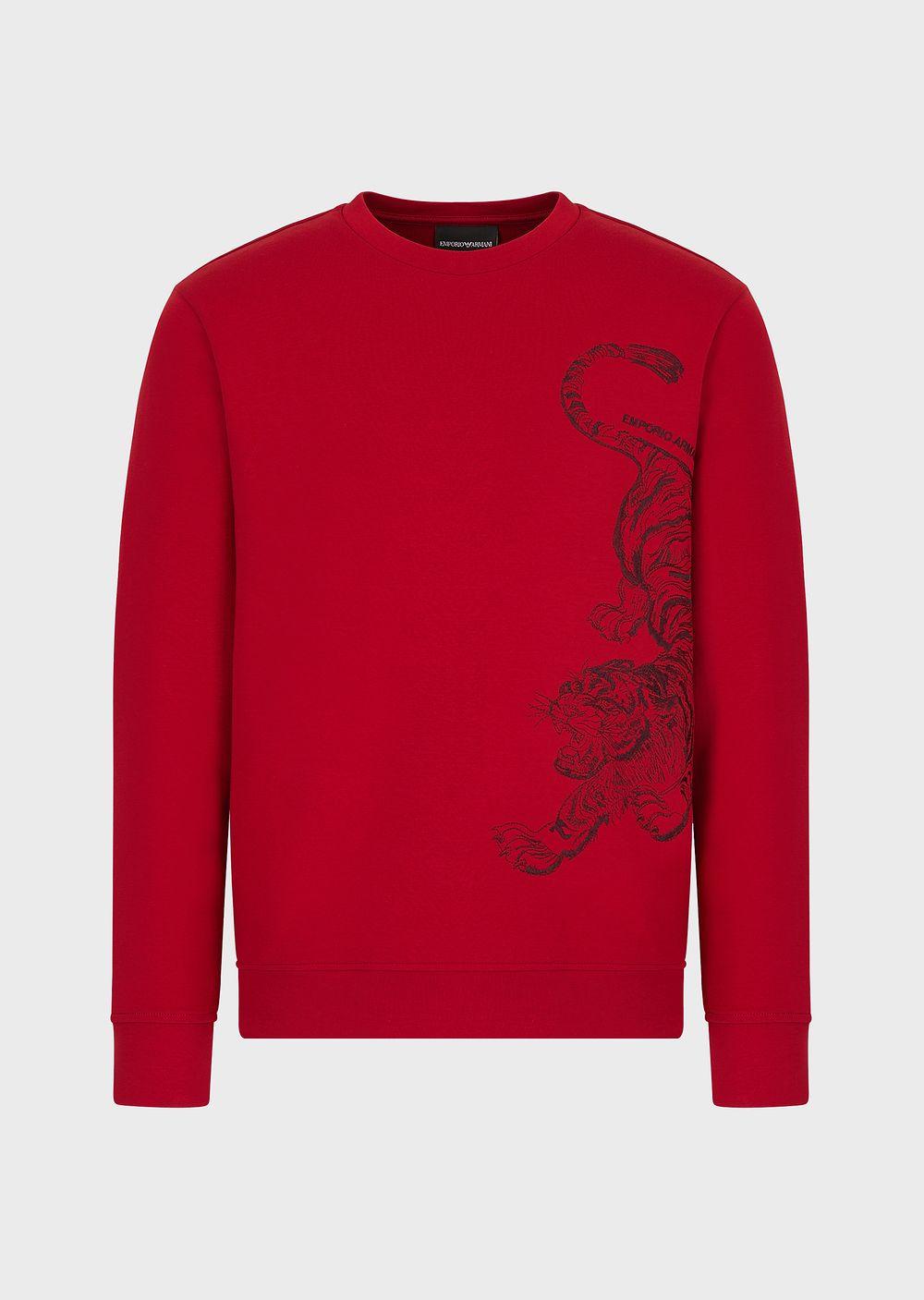 Emporio Armani Sweatshirt With Oversized Chinese New Year Tiger
