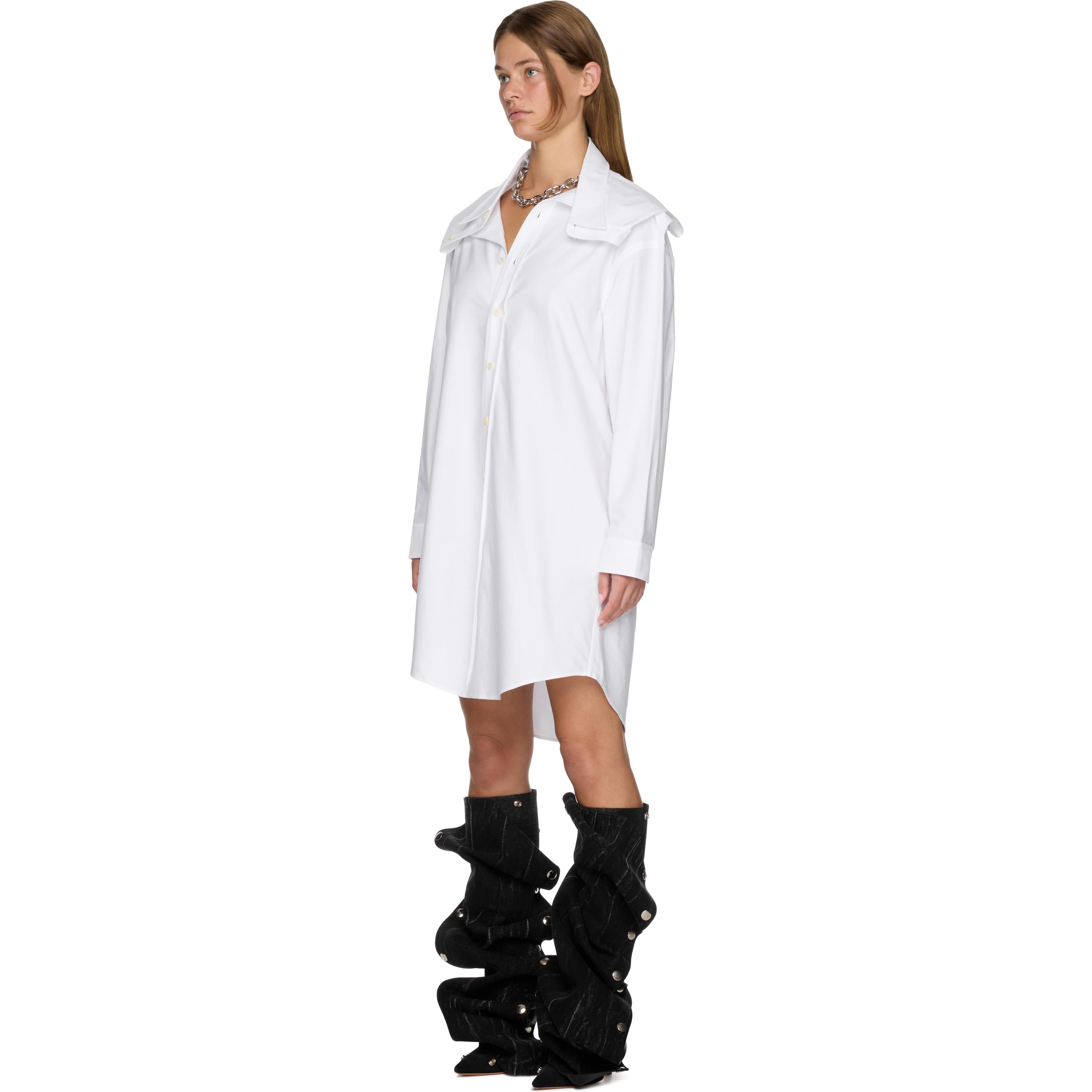 ワンピース Y PROJECT FW24 Chemisier dress (101DR004 EVERGREENWHITE) Y. Project Dresses for Women | Online Sale up to 86% off | Lyst
