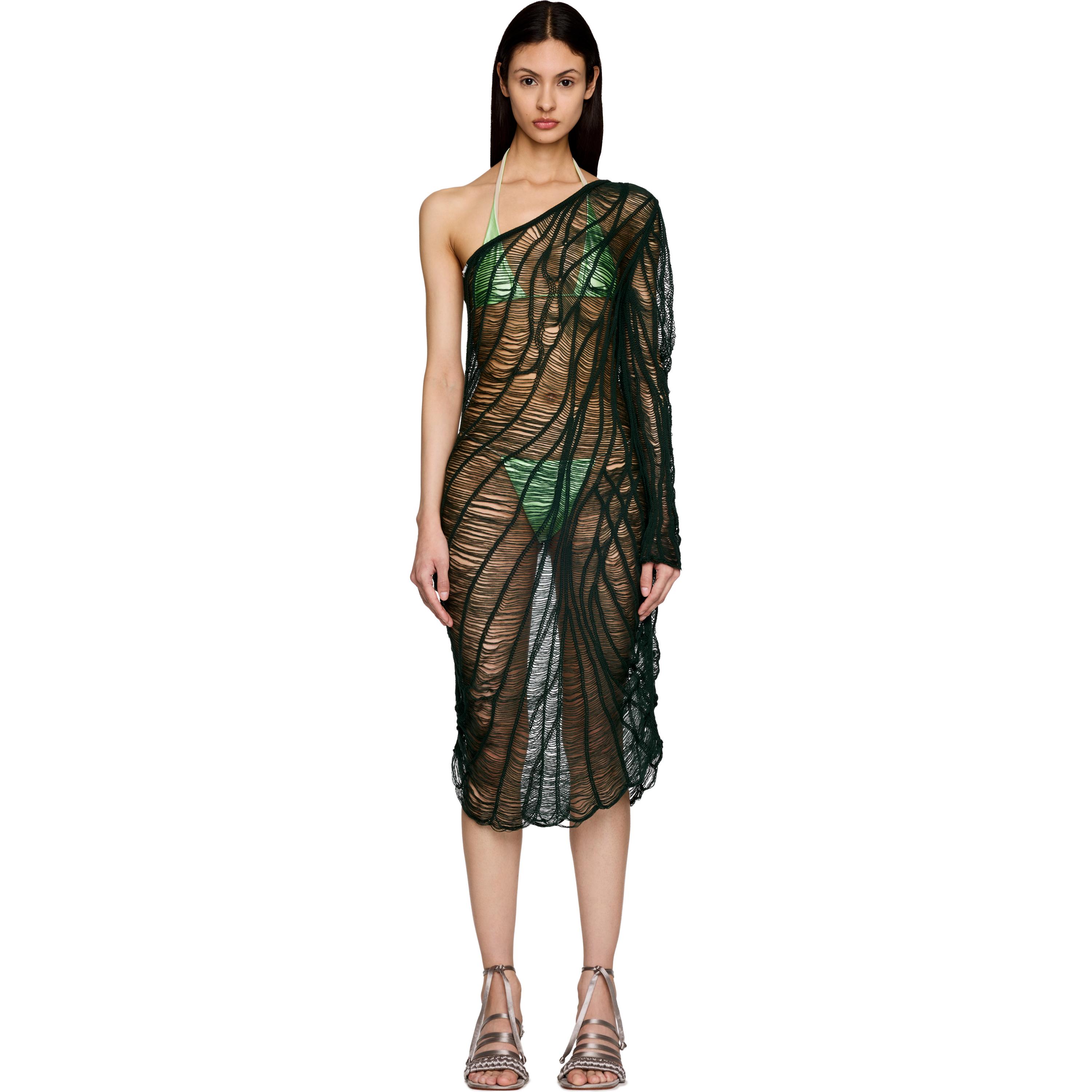 【関税込み】Isa Boulder ミディアムドレス Isa Boulder braided-panel Midi Dress | Green | FARFETCH JO