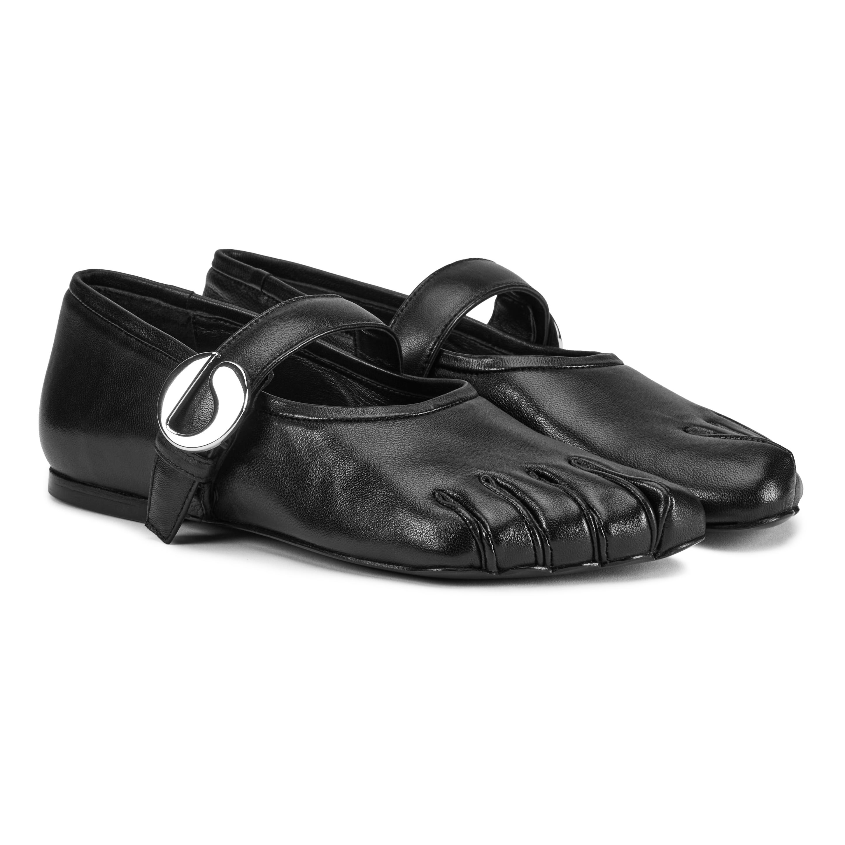 フラットシューズ COPERNI Woman Flat shoes Black COPSH60F6014 BLACK Coperni Black Five-finger Ballet Flats | TheDoubleF