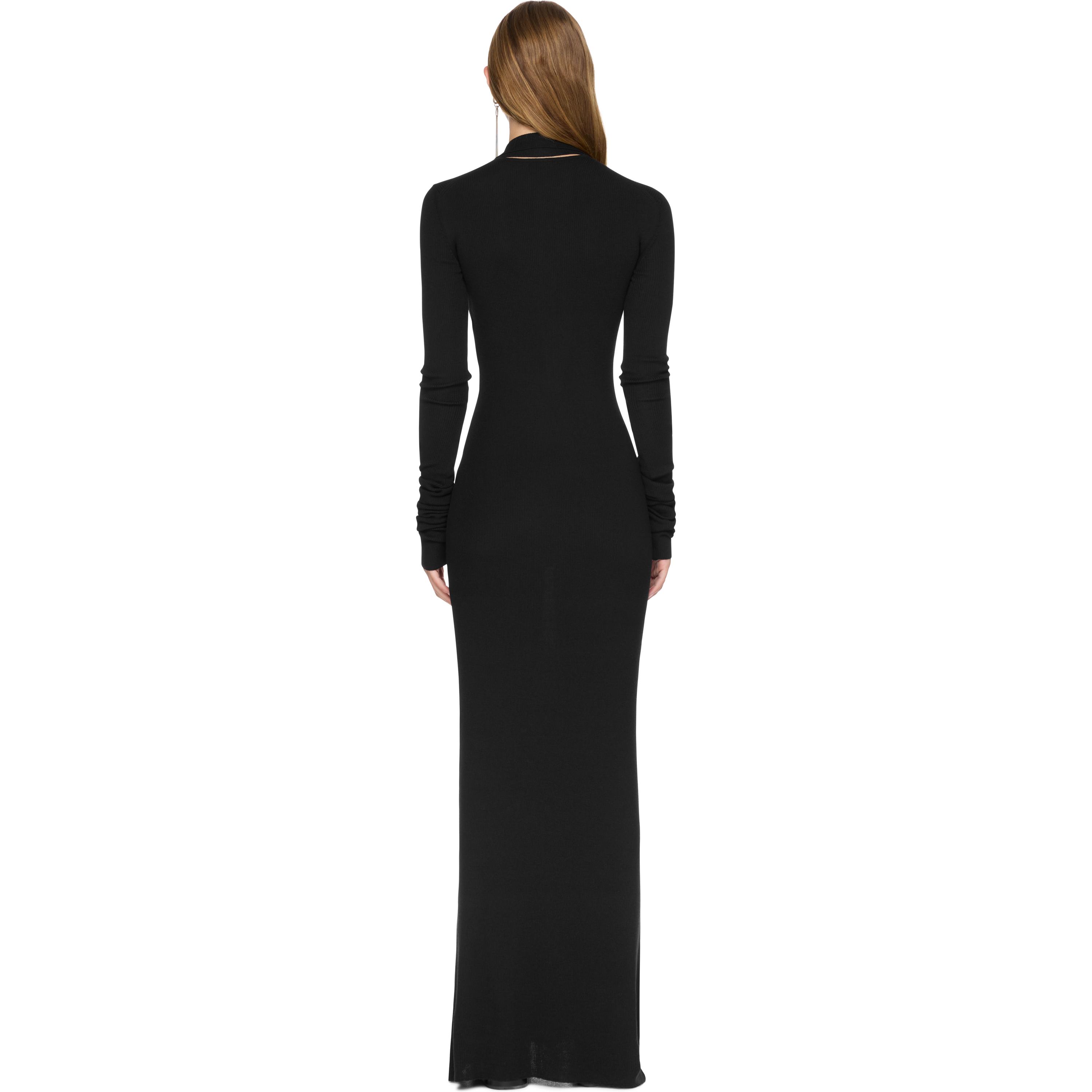 ワンピース Ann Demeulemeester Black cotton blend long dress Ann Demeulemeester Maxi dresses for Women | Online Sale up