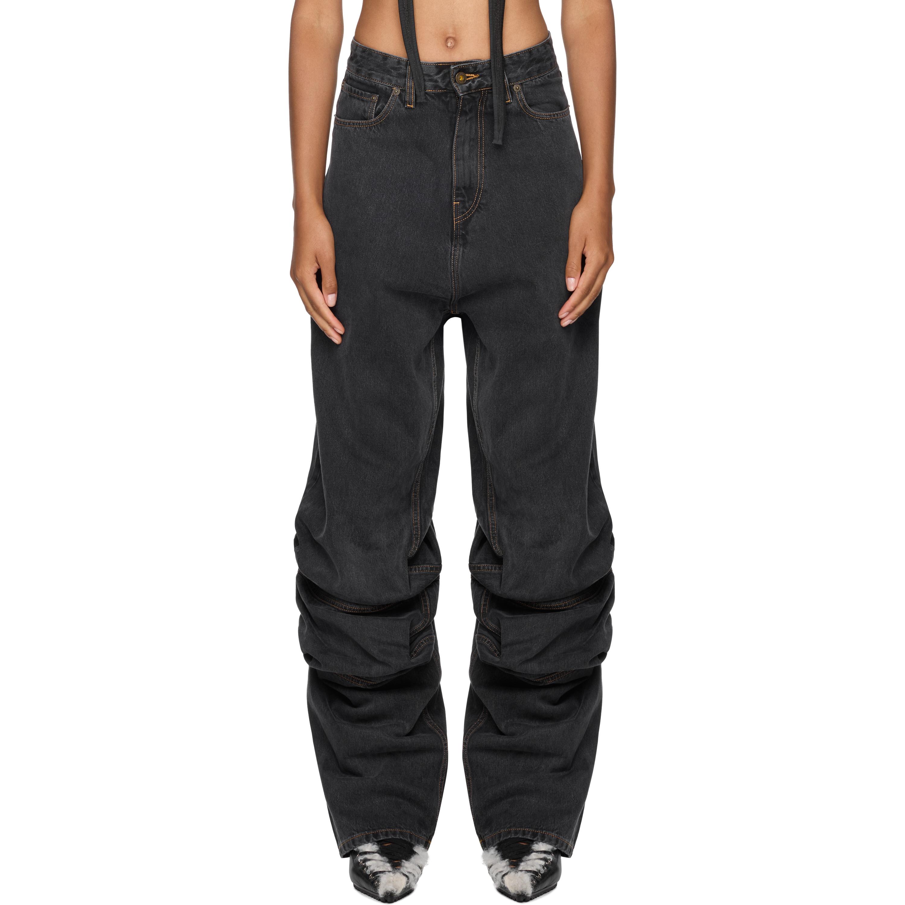 パンツ Y PROJECT Women Straight Pants 107PA002EVERGREENBLACK Black Y. Project Straight-leg pants for Women | Online Sale up to
