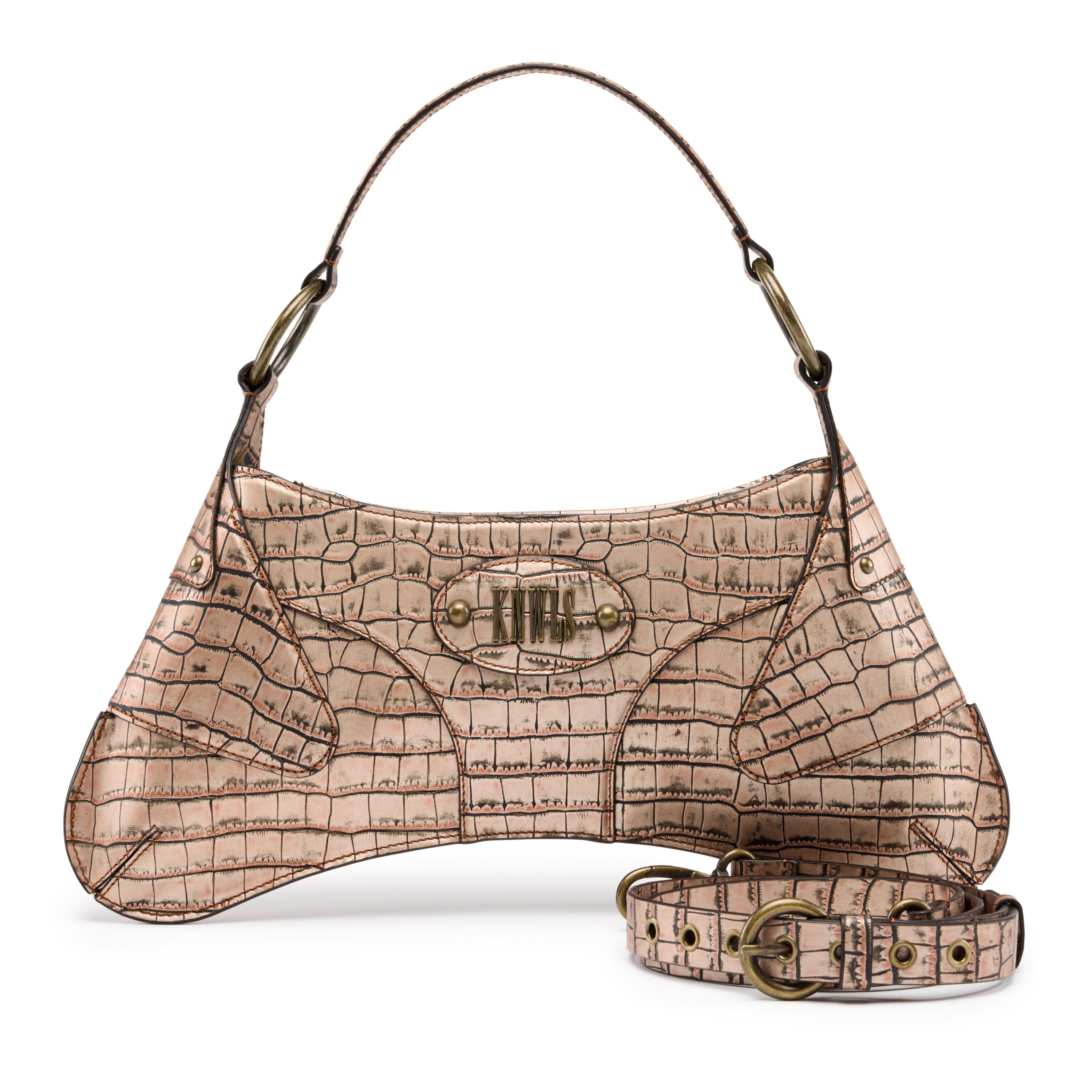 【関税込み】KNWLS ブラウン Razr バッグ KNWLS_AW22_Razr-Bag_Distressed