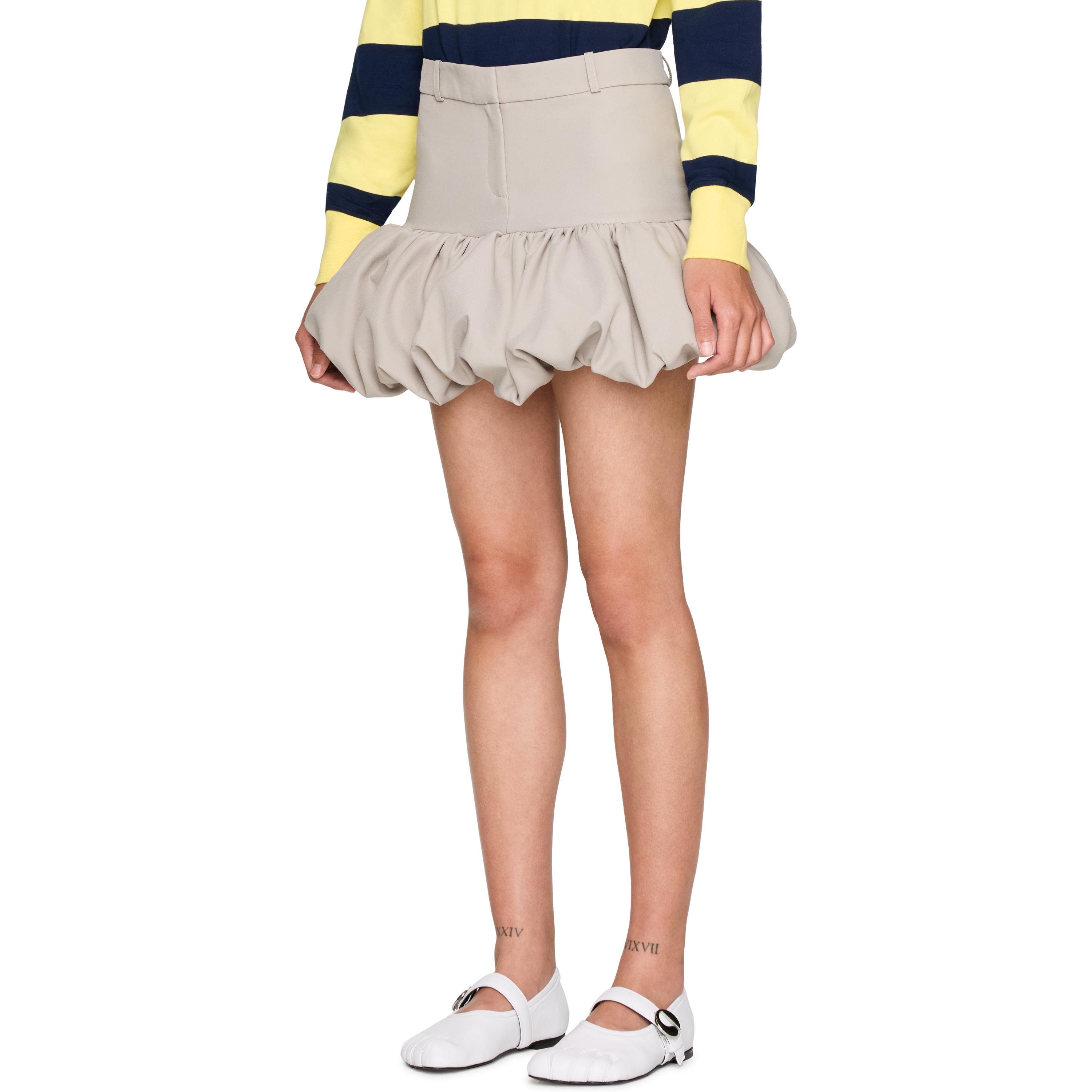 スカート Coperni Blue Miniskirt With Logo Patch On The Rear Coperni logo-patch Denim Mini Skirt | Blue | FARFETCH