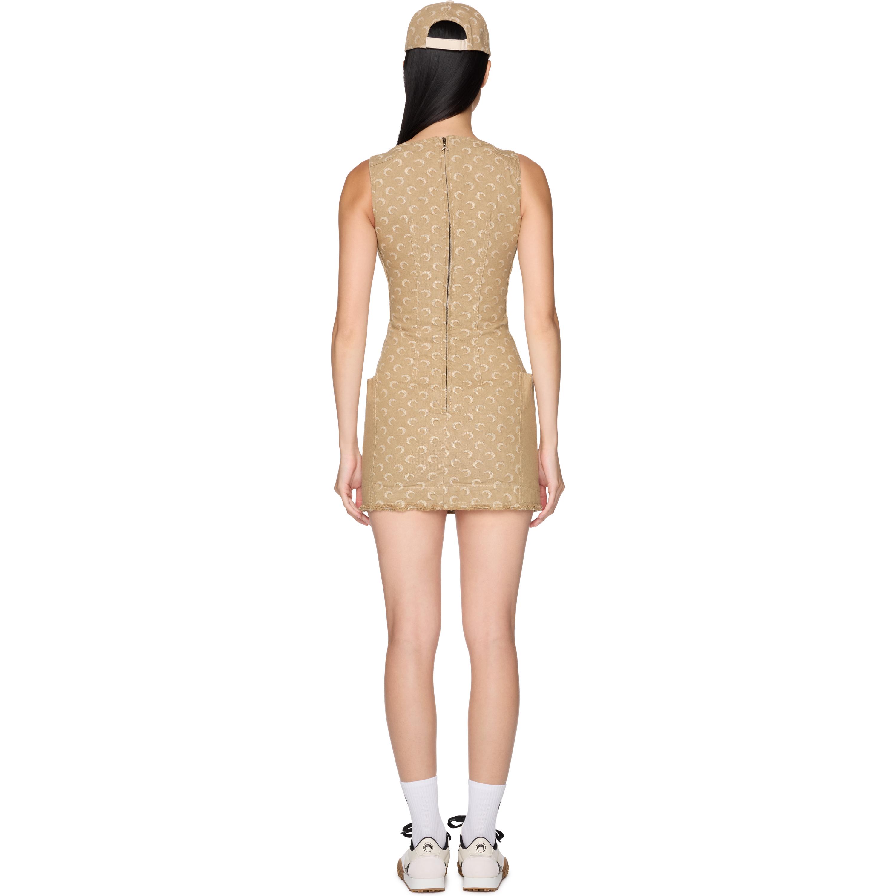 ワンピース MARINE SERRE Woman Dress Beige WDR297ACJER0076 BG50 Marine Serre Dresses for Women | Online Sale up to 71% off