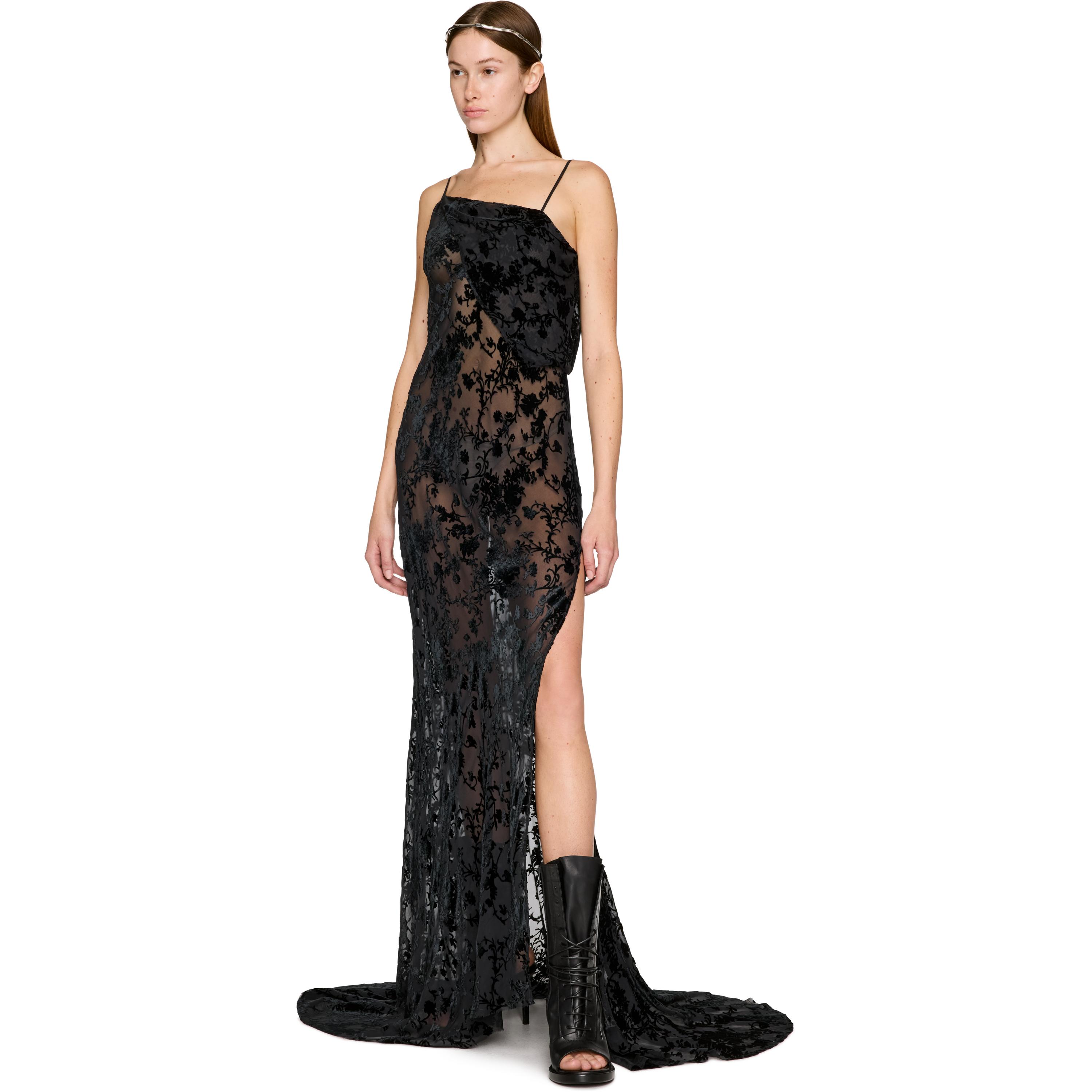 ワンピース ANN DEMEULEMEESTER 'Cyntia' dress Black Halina Drop Shoulder Shirt Dress – Ann Demeulemeester