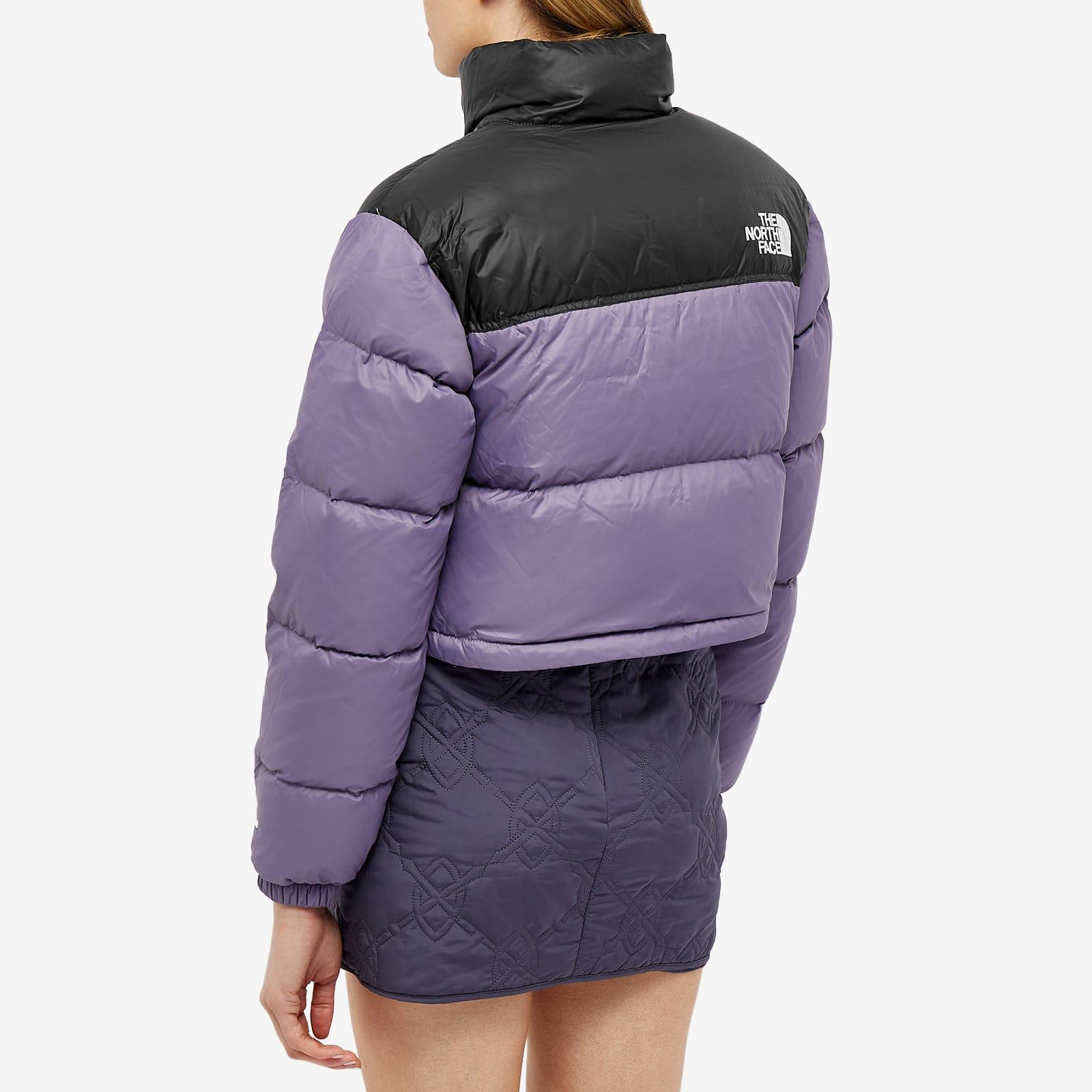 The North Face Nuptse Short Jacket in Purple | Lyst
