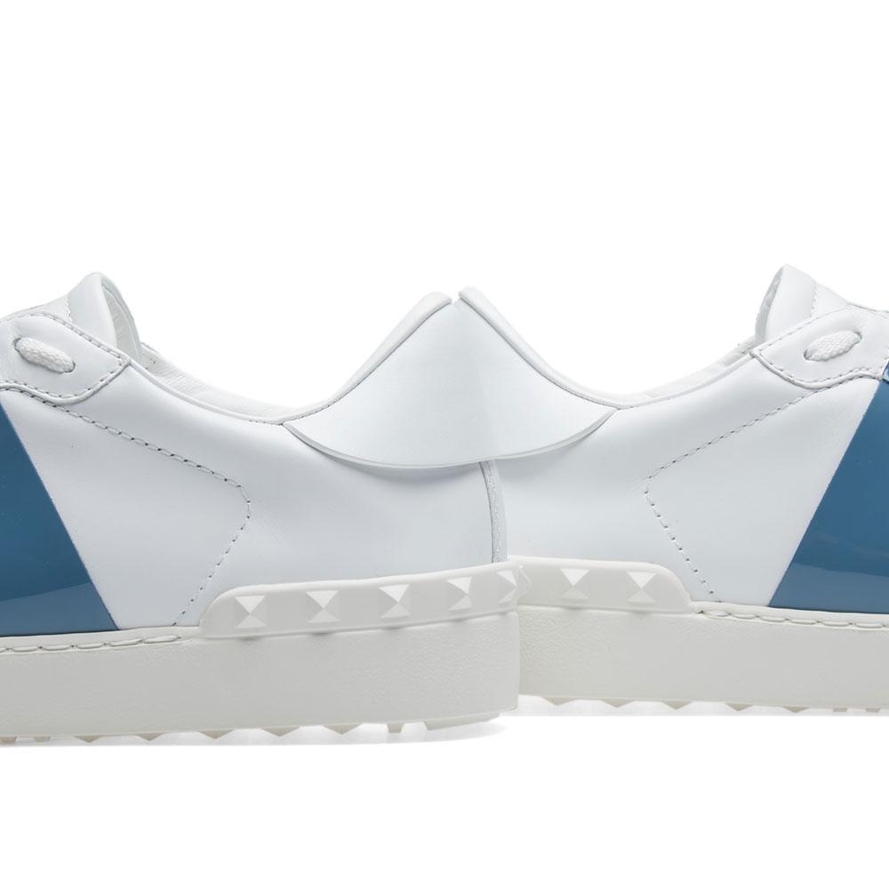 valentino open low top patent sneaker