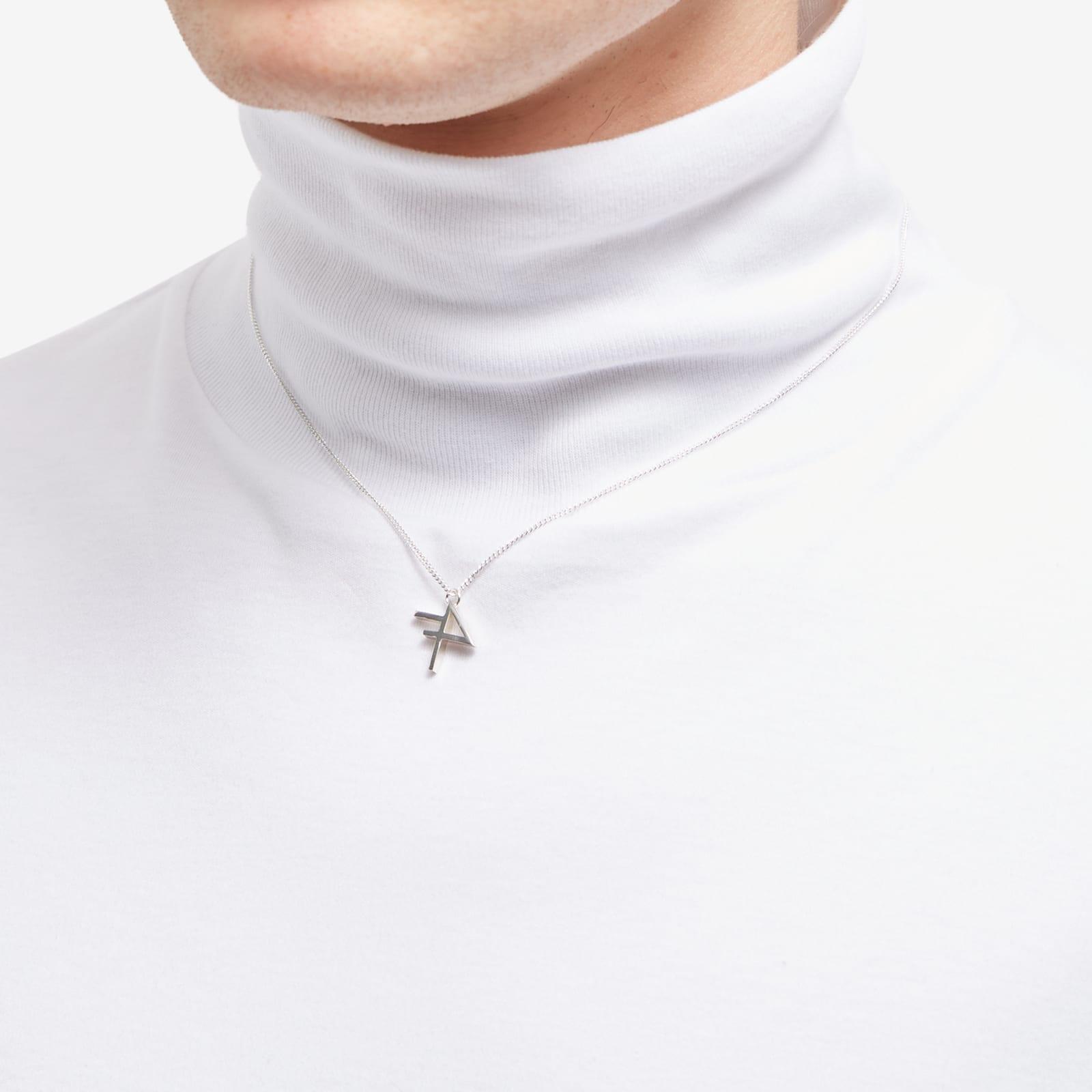 Fred Perry Raf Simons Pendant Necklace in Metallic for Men | Lyst