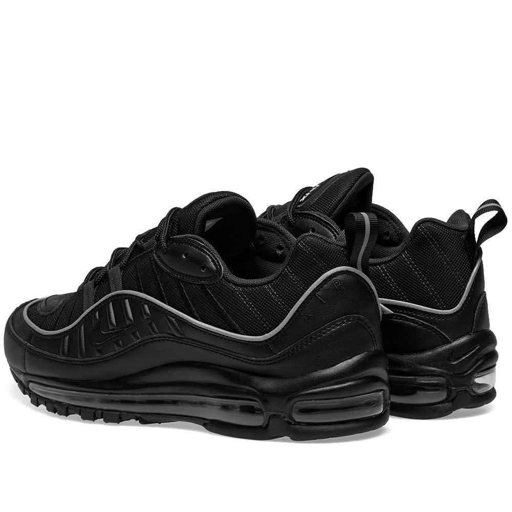 Nike Leather Air Max 98 W in Black 