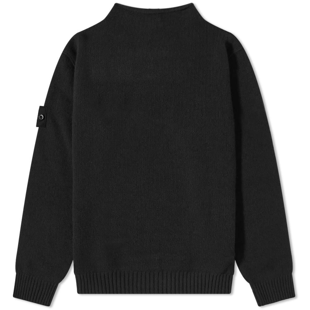 Stone Island Ghost Crew Neck Knit in Black for Men | Lyst