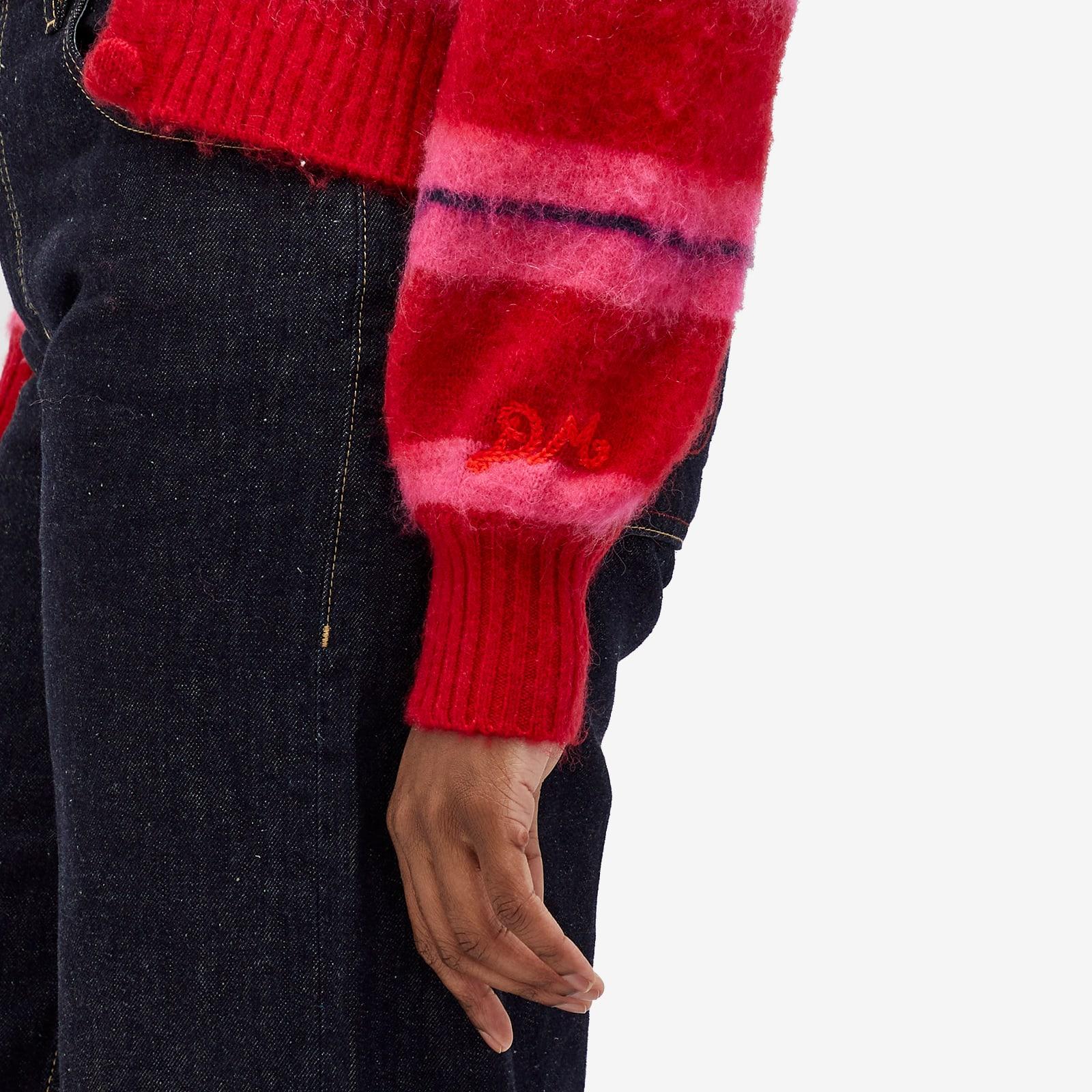Damson Madder Cece Stripe Cardigan in Red | Lyst