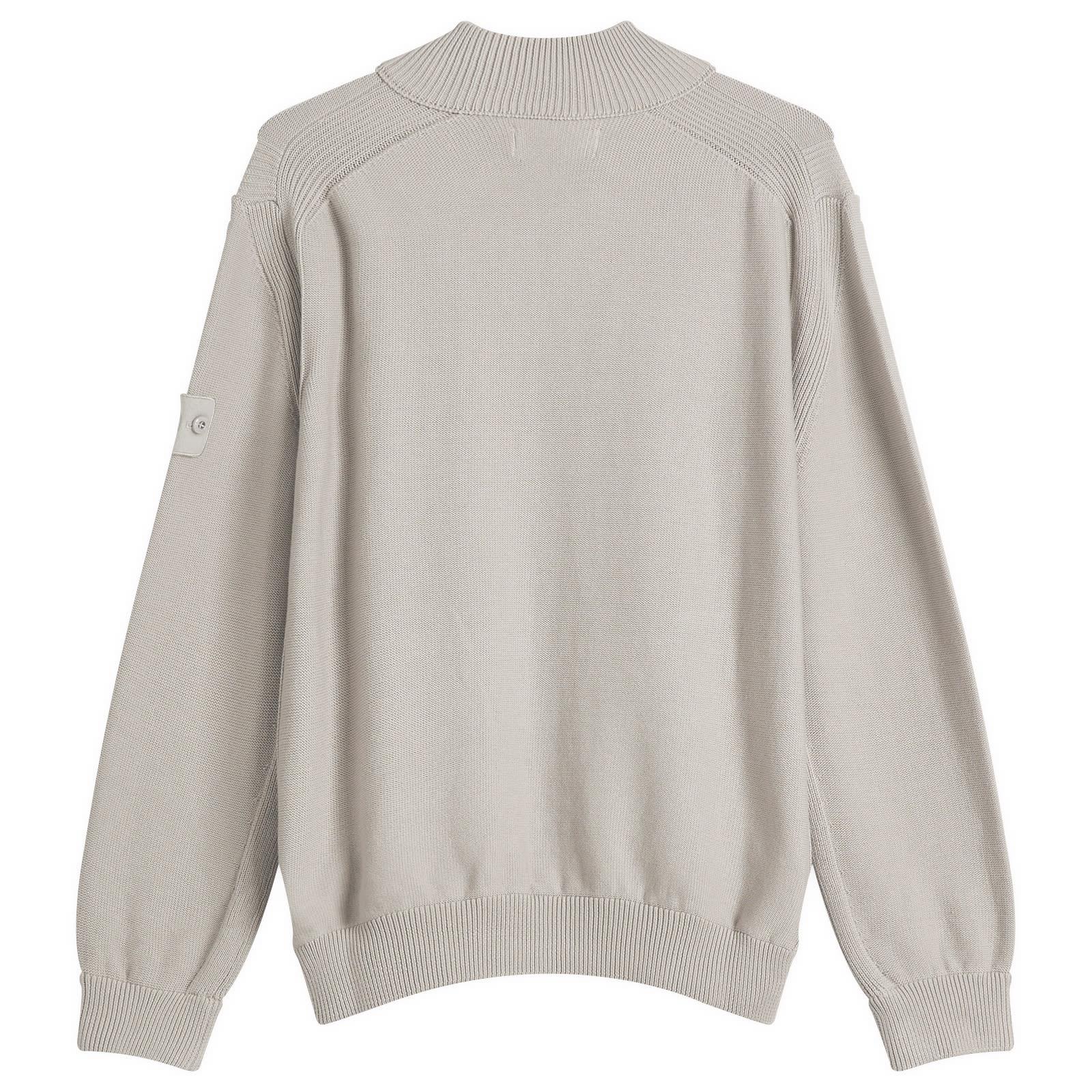 Stone Island Ghost Piece Cotton Cashmere Zip Cardigan in Gray for