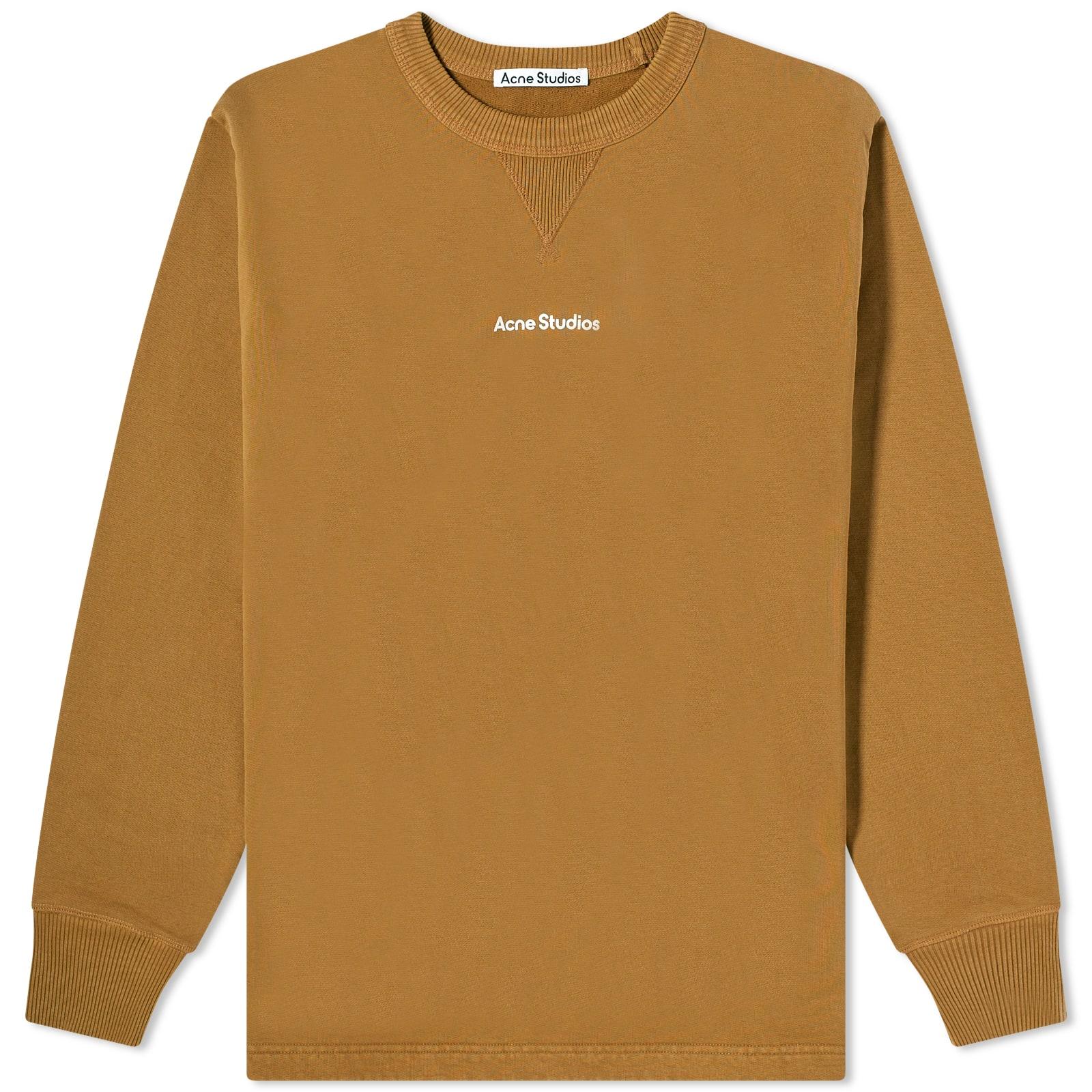 Acne Studios Fin Stamp Crew Sweat in Brown for Men Lyst