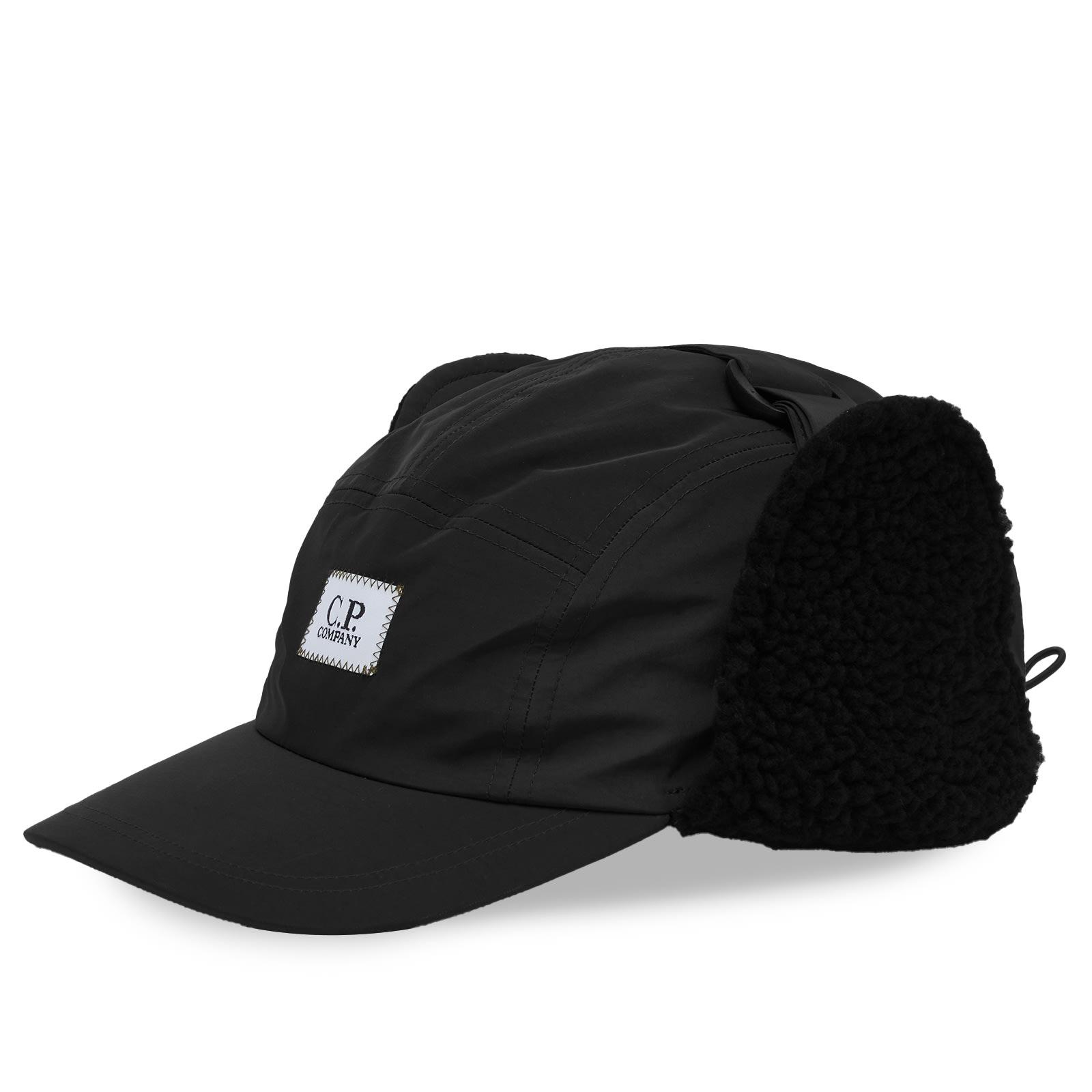 C.P. Company Chrome-R Earflap Cap in Black for Men | Lyst
