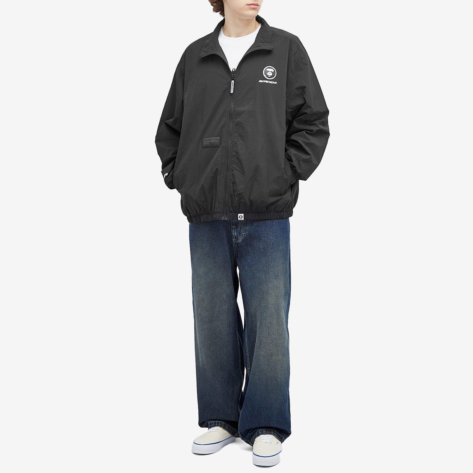 Aape By A Bathing Ape Aape Nylon Track Jacket in Black for Aape By A Bathing Ape Aape Nylon Track Jacket in Black for