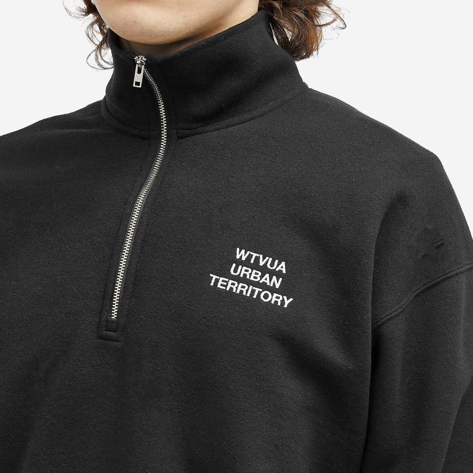 WTAPS 20 Embroidered Half Zip Sweat in Black for Men | Lyst