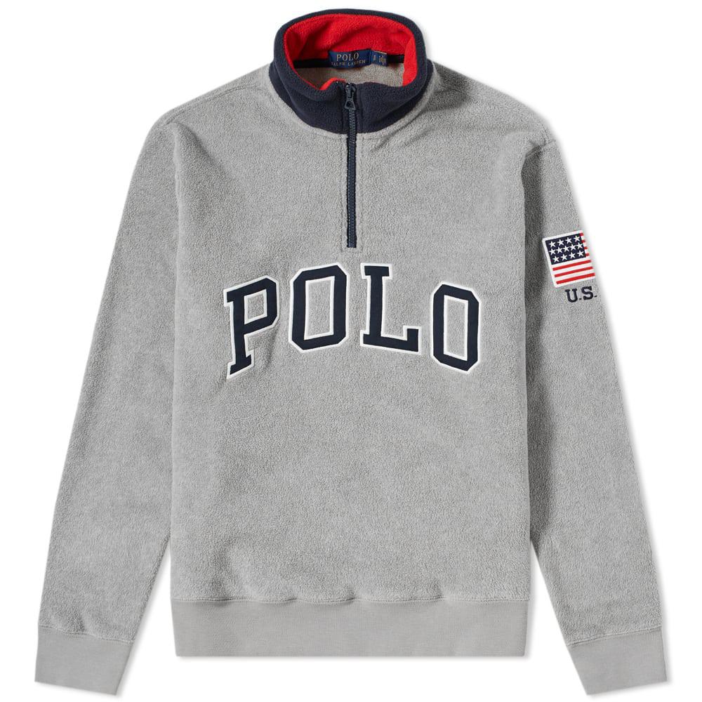 ralph lauren fleece quarter zip