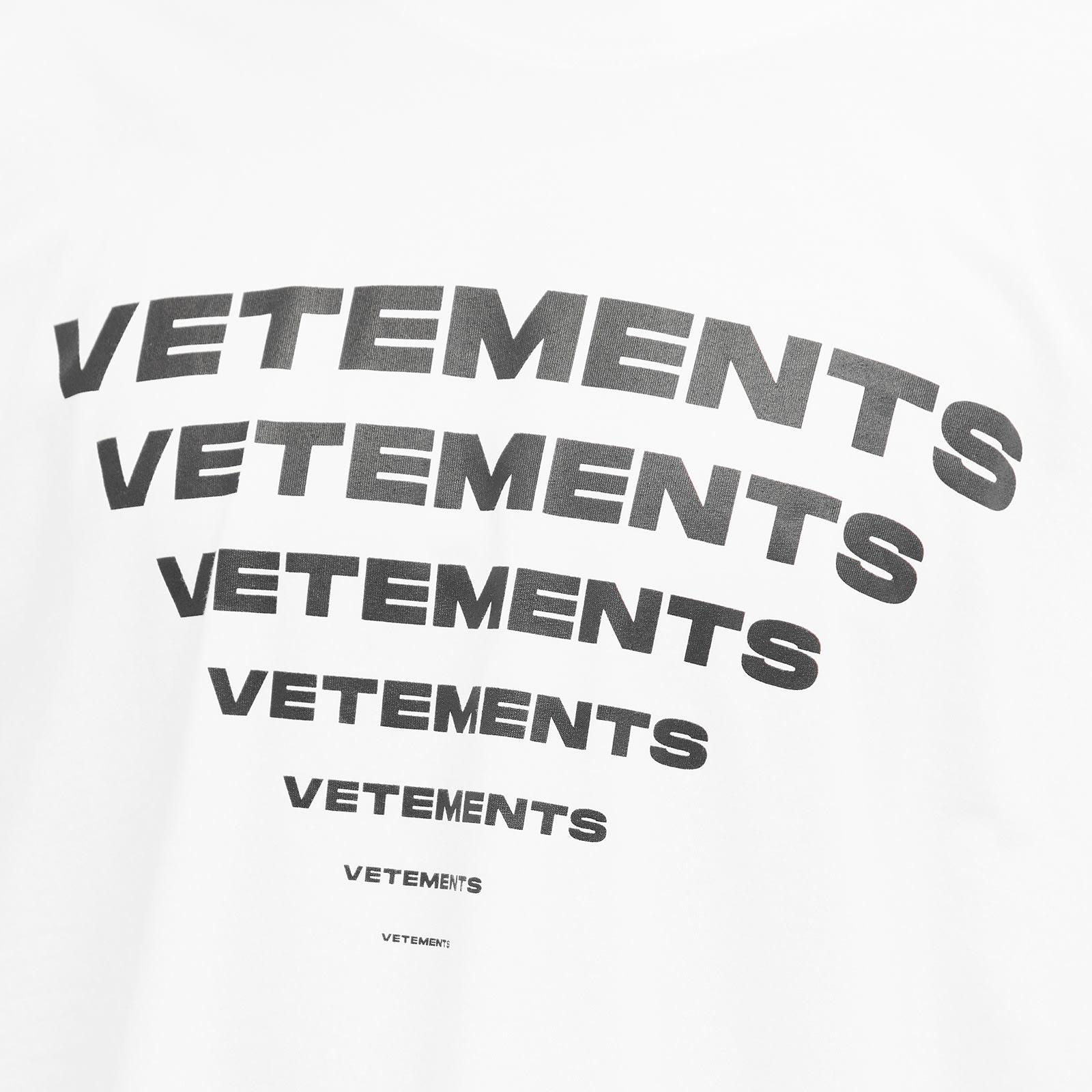 Vetements Pyramid Logo T-Shirt in White for Men | Lyst