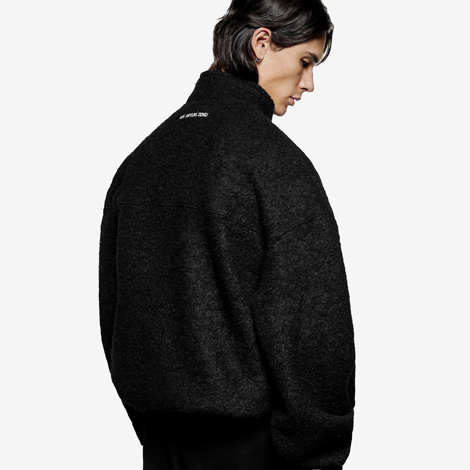 MKI Miyuki-Zoku Boucle Quarter Zip in Black for Men | Lyst