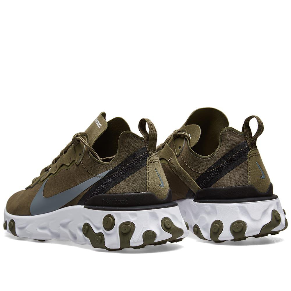 nike react olive green