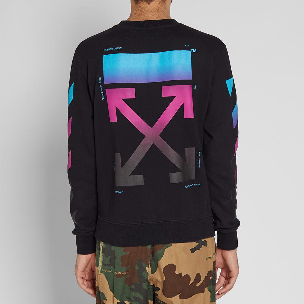 off white crewneck gradient