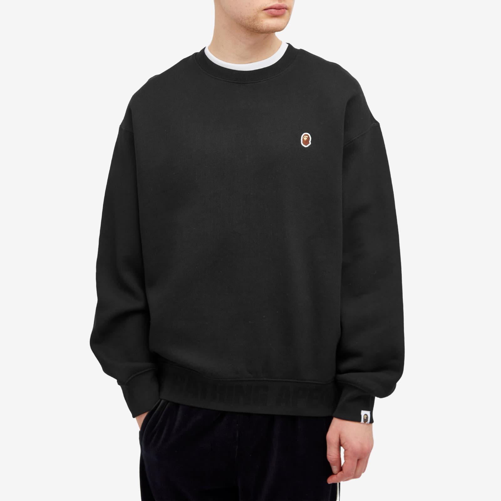 Black bape crewneck hot sale