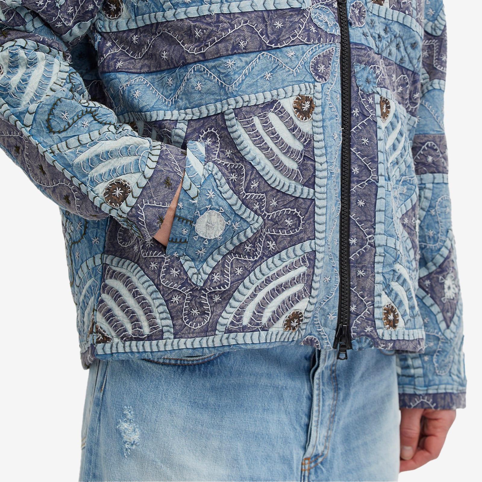 Kartik Research Patchwork Zip Jacket in Blue for Men | Lyst UK