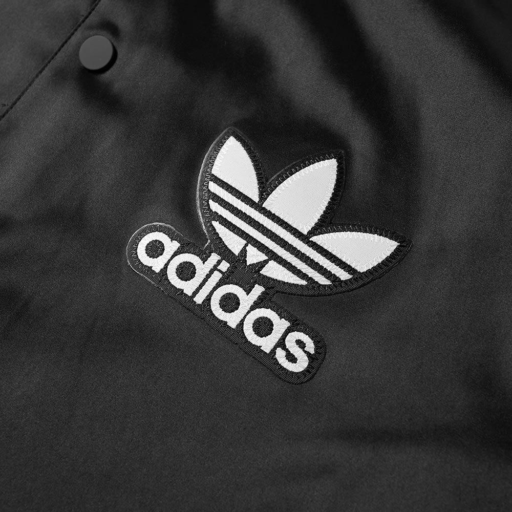 adidas satin coach jacket