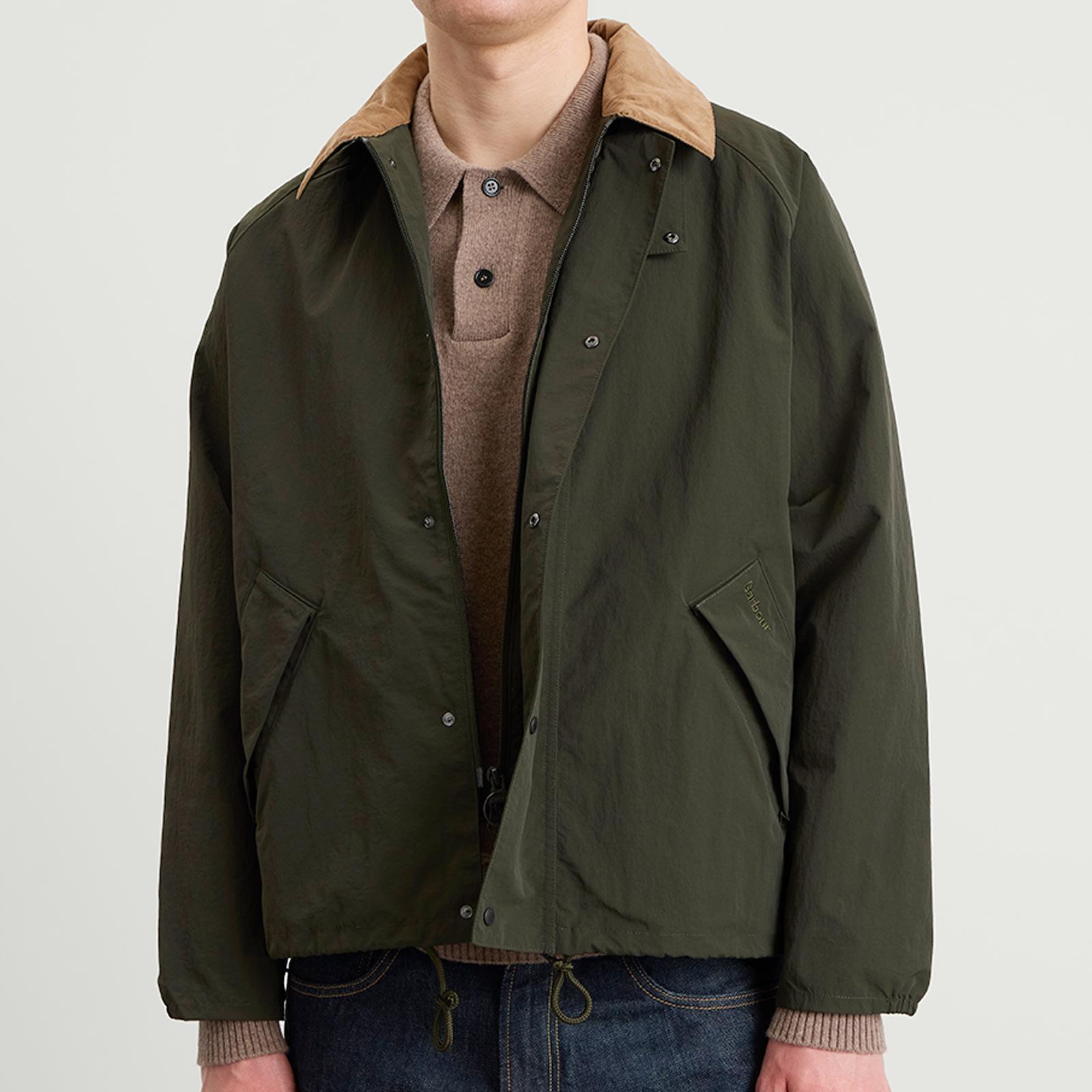 Barbour Transport Nylon Casual Jacket in Green for Men | Lyst