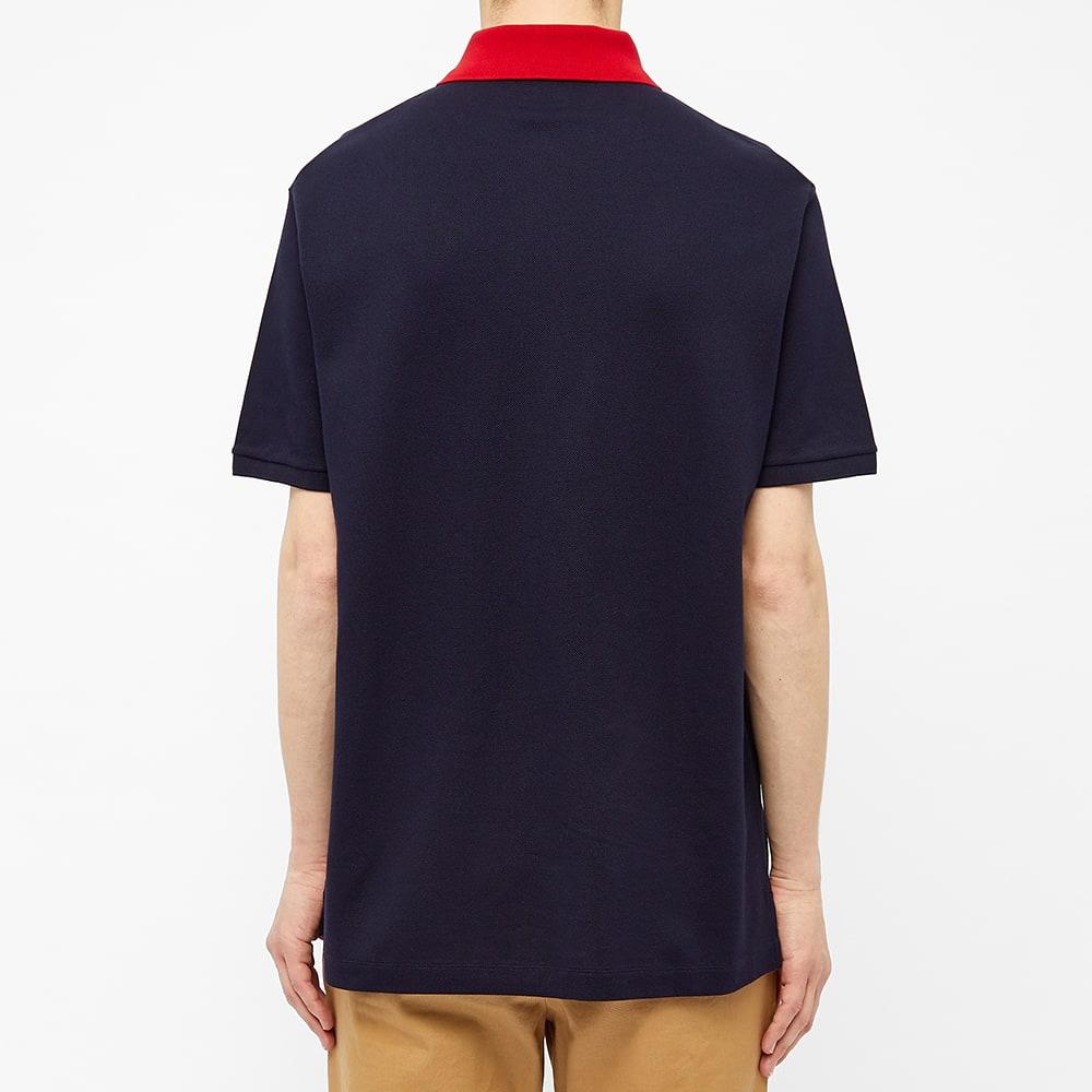 Gucci Logo-embroidered Stretch-cotton Piqué Polo Shirt in Navy (Blue ...