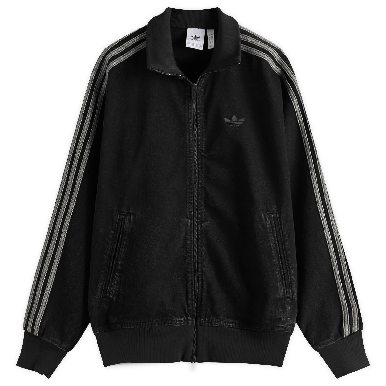 新品　adidas DENIM FIREBIRD TRACKTOP ブラック Adidas Original Adicolor Denim Firebird Track Top