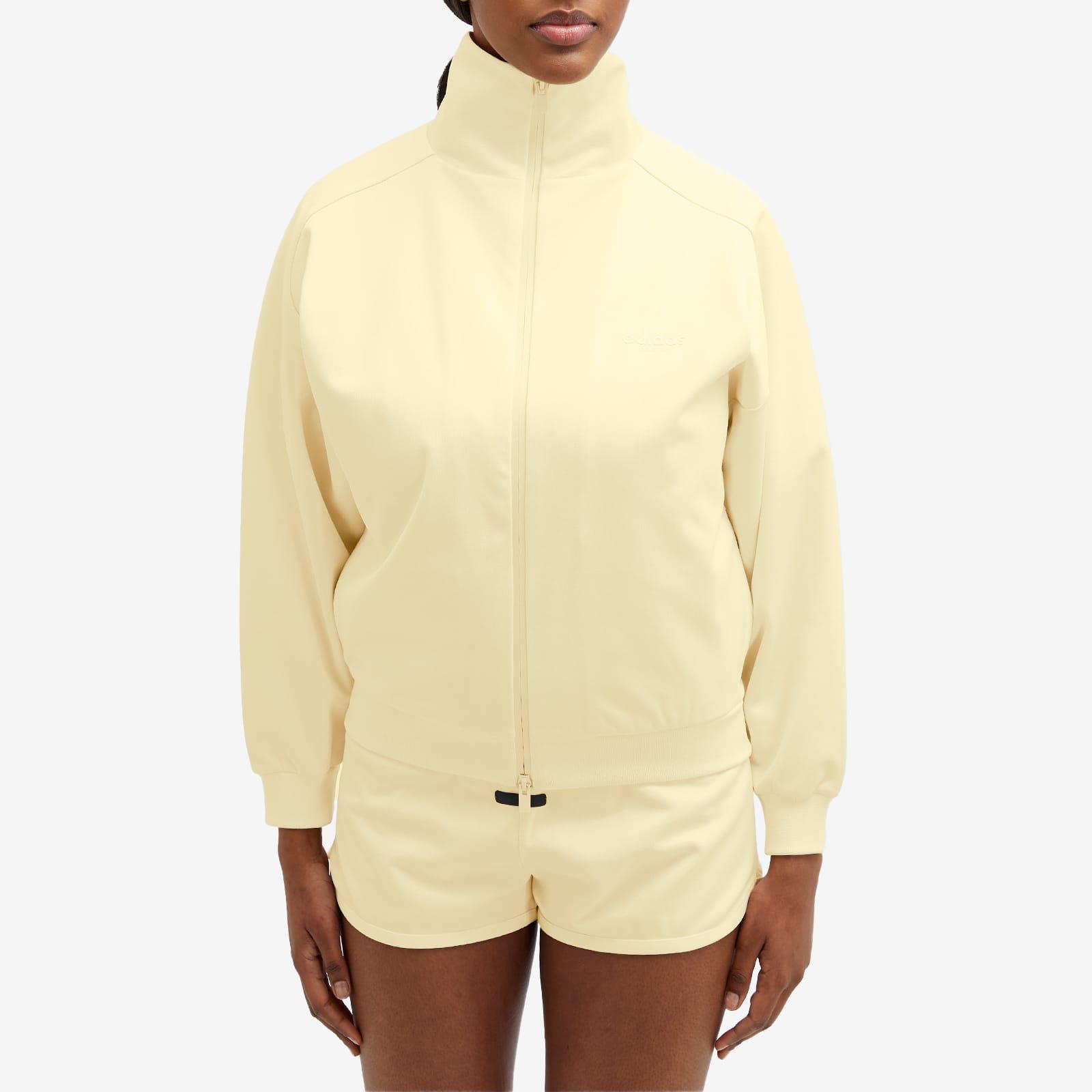 Adidas x FOG Adidas X Fear Of God Athletics Shiny Tricot Track Jacket Pale in Yellow Lyst
