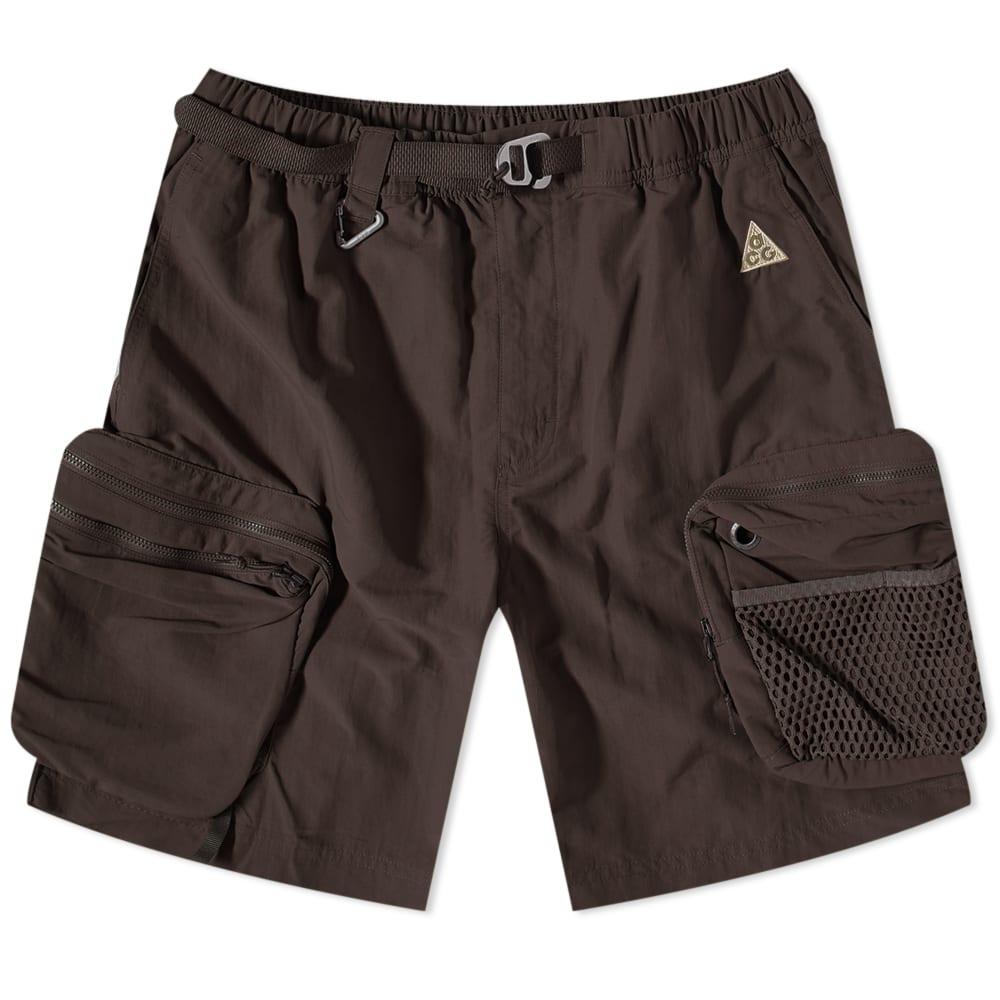 Nike Acg Snowgrass Cargo Shorts in Black for Men | Lyst