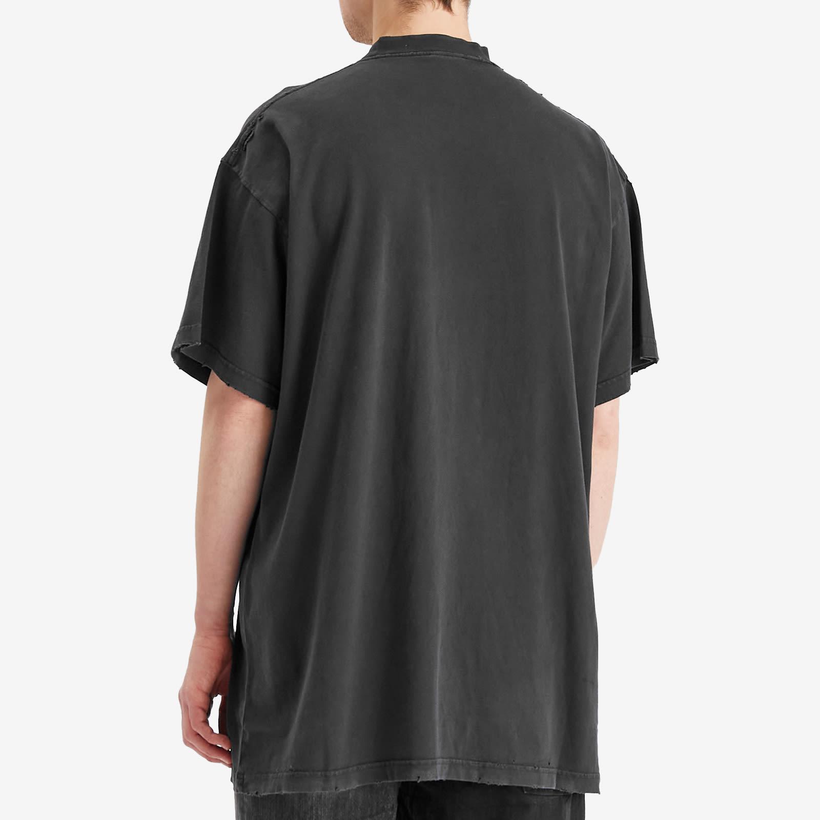【送料関税込】Balenciaga Wavy Logo Oversized T-Shirt Balenciaga Wavy Logo Oversized T-Shirt in Black for Men