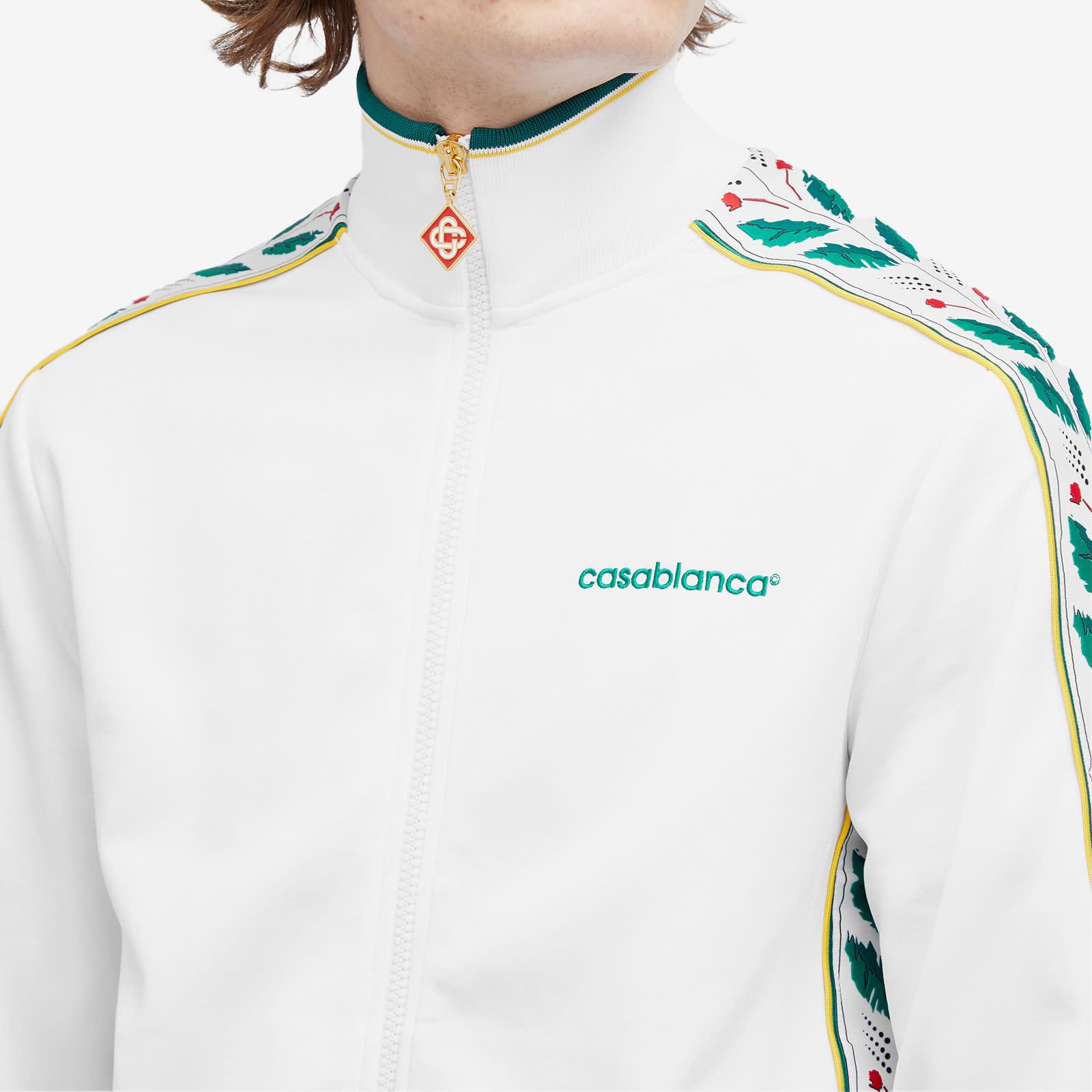 CASABLANCA Laurel Track Jacket in White for Men | Lyst