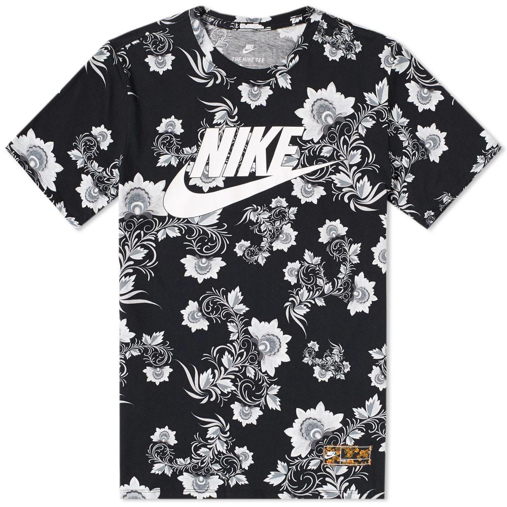 nike tee floral nike tee floral